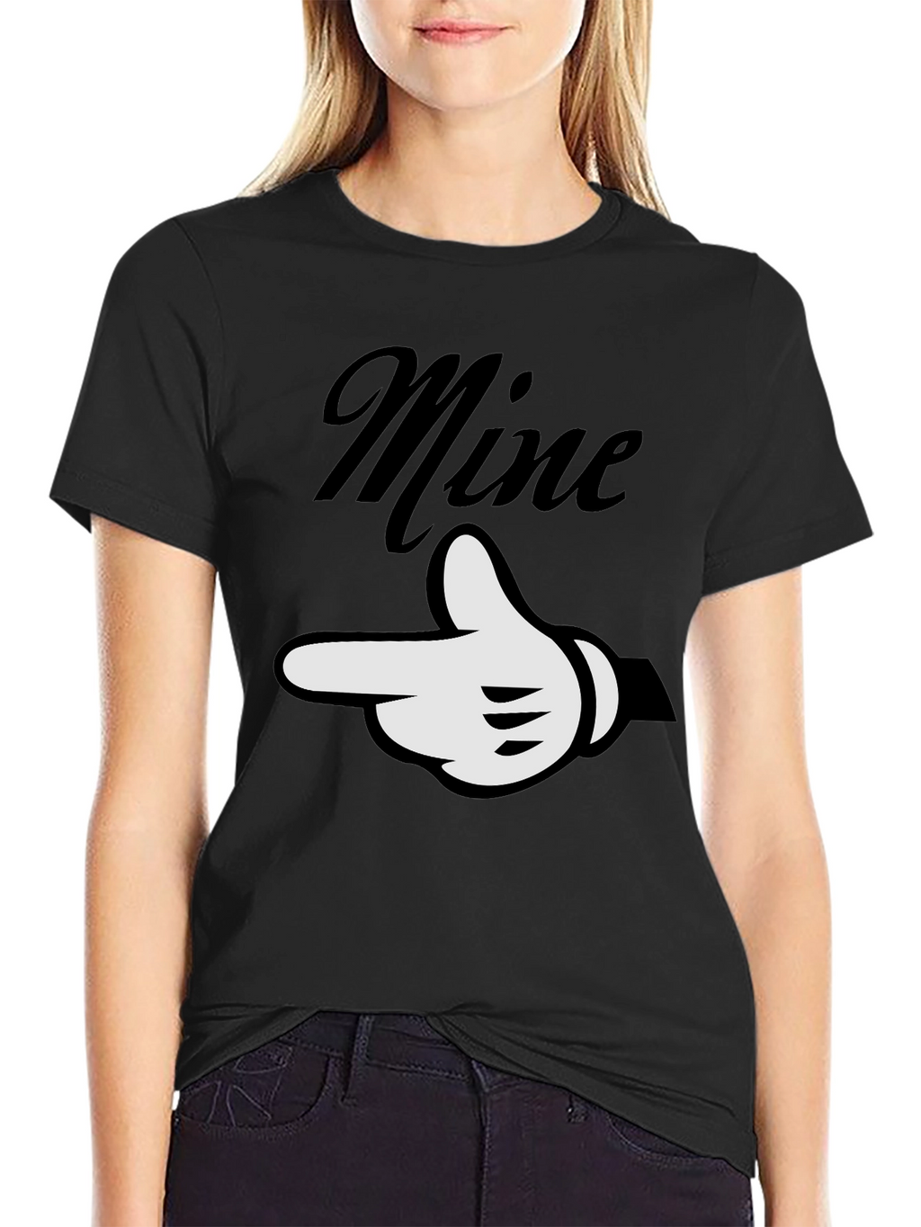 Mine Graphic Tee - Black Casual T-Shirt