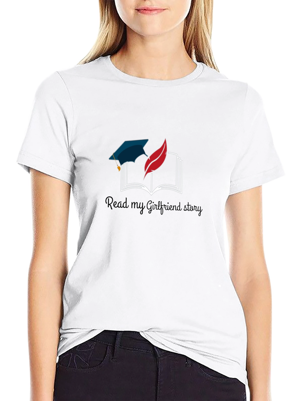 Read My Girlfriend Story Tee