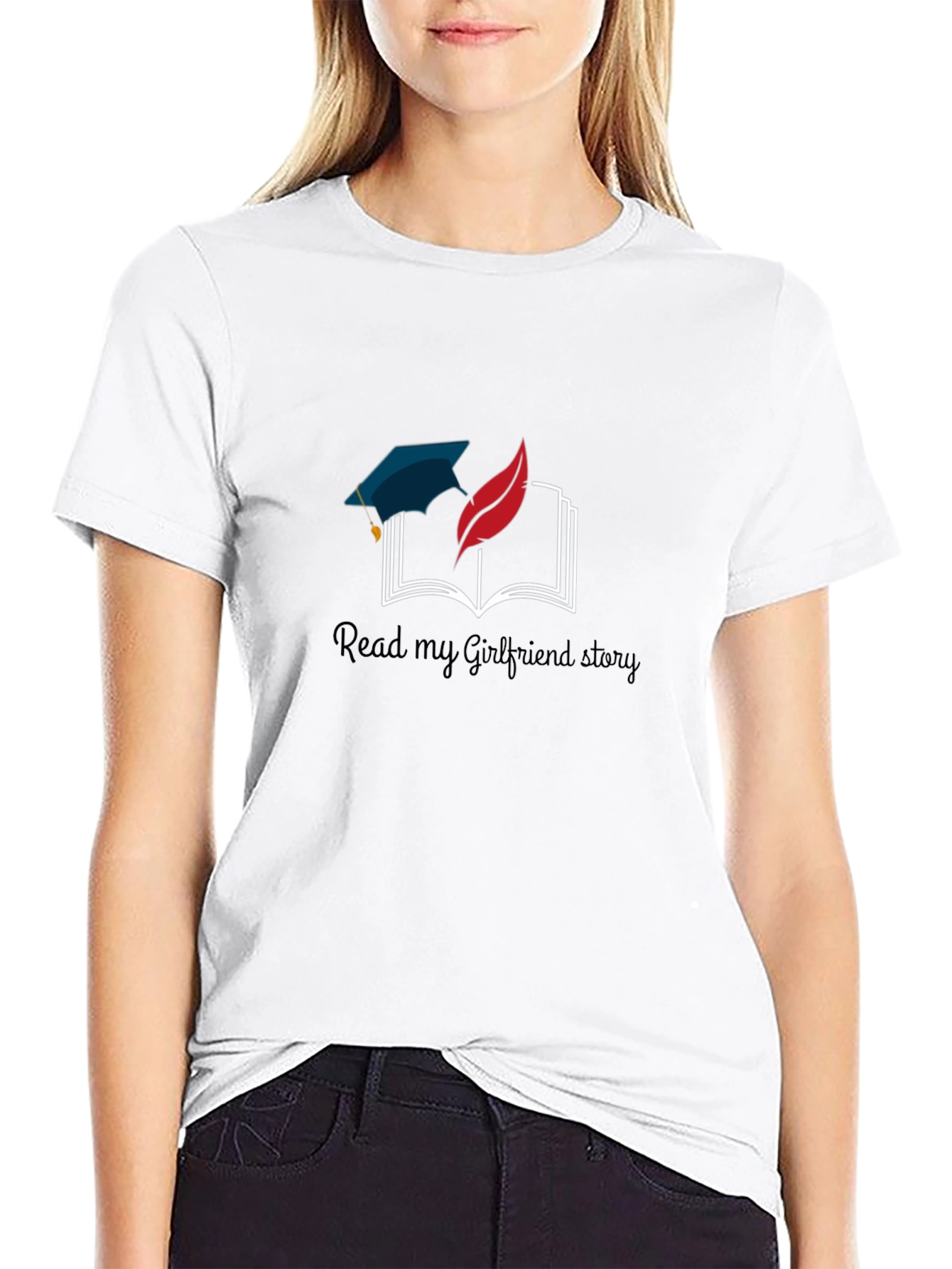 Read My Girlfriend Story Tee