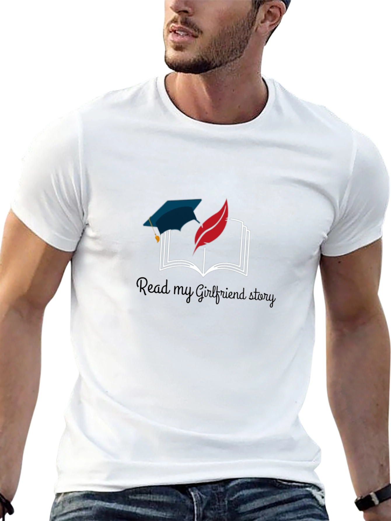 Read My Girlfriend Story Tee