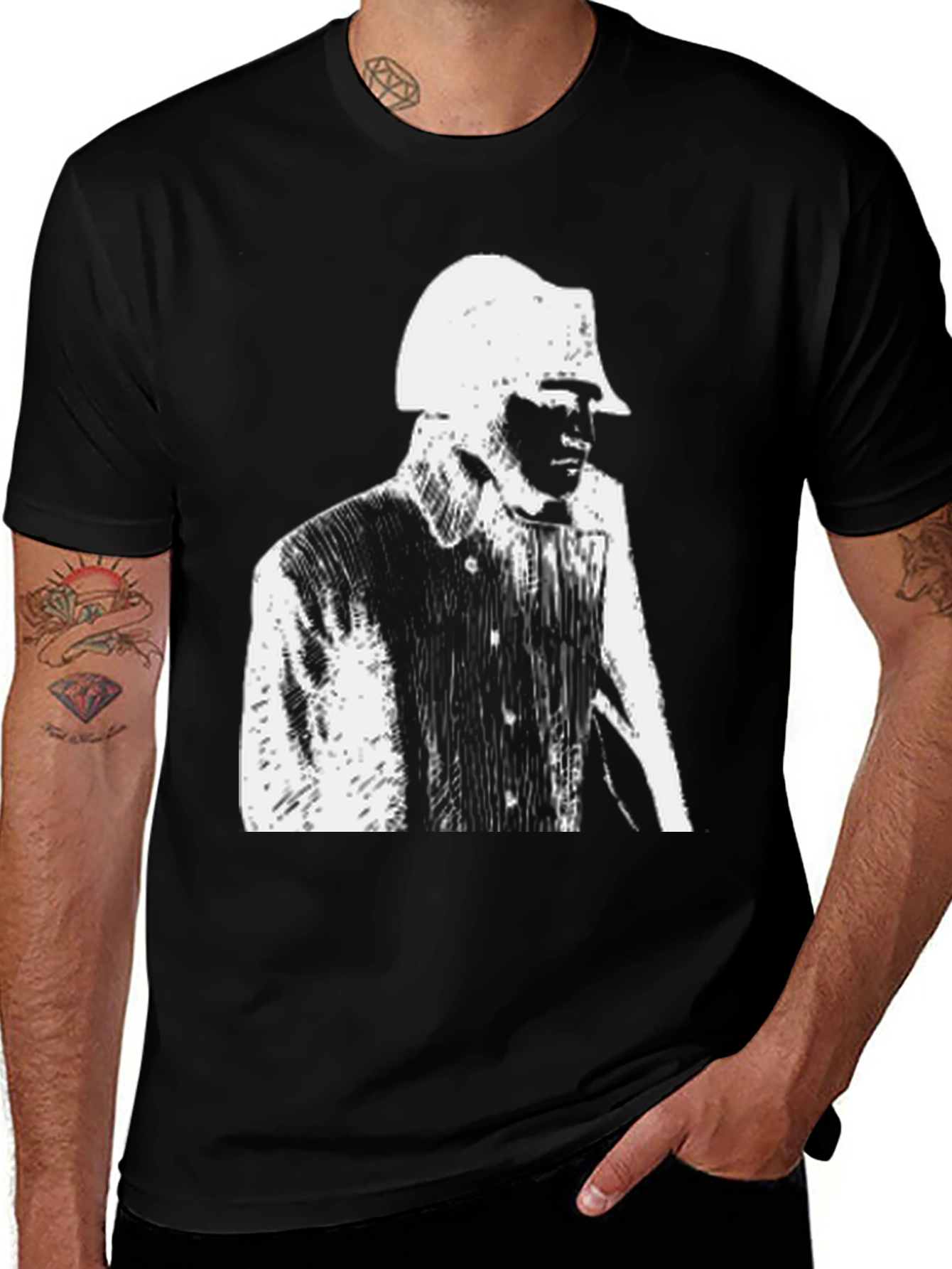 Noir Detective T-Shirt - Classic Film Style