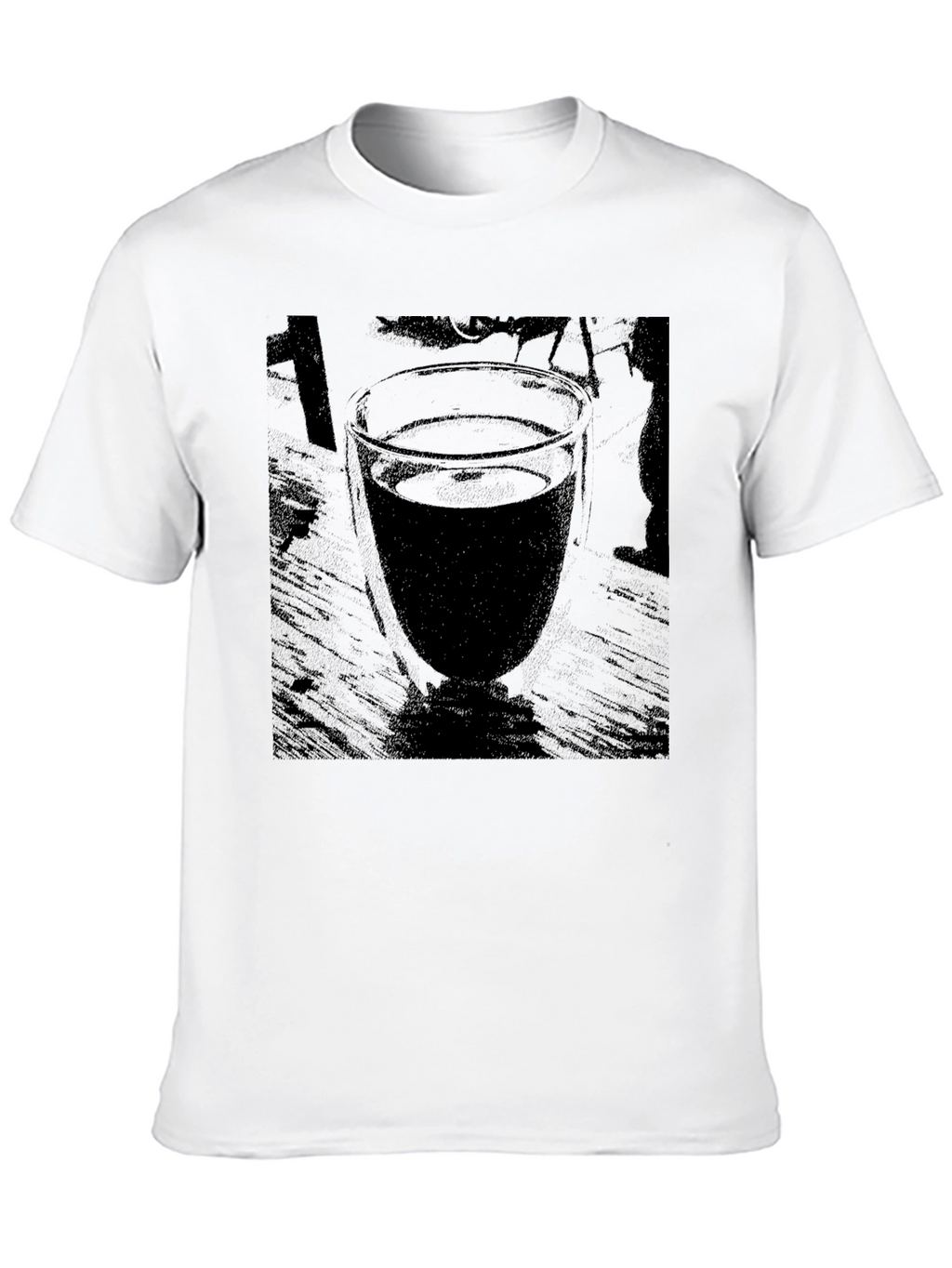 Abstract Drink in Glass Graphic Tee