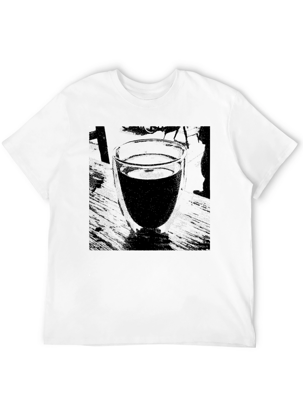 Abstract Drink in Glass Graphic Tee
