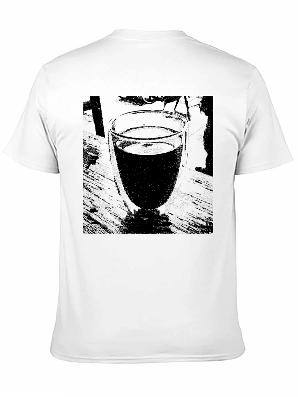 Abstract Drink in Glass Graphic Tee
