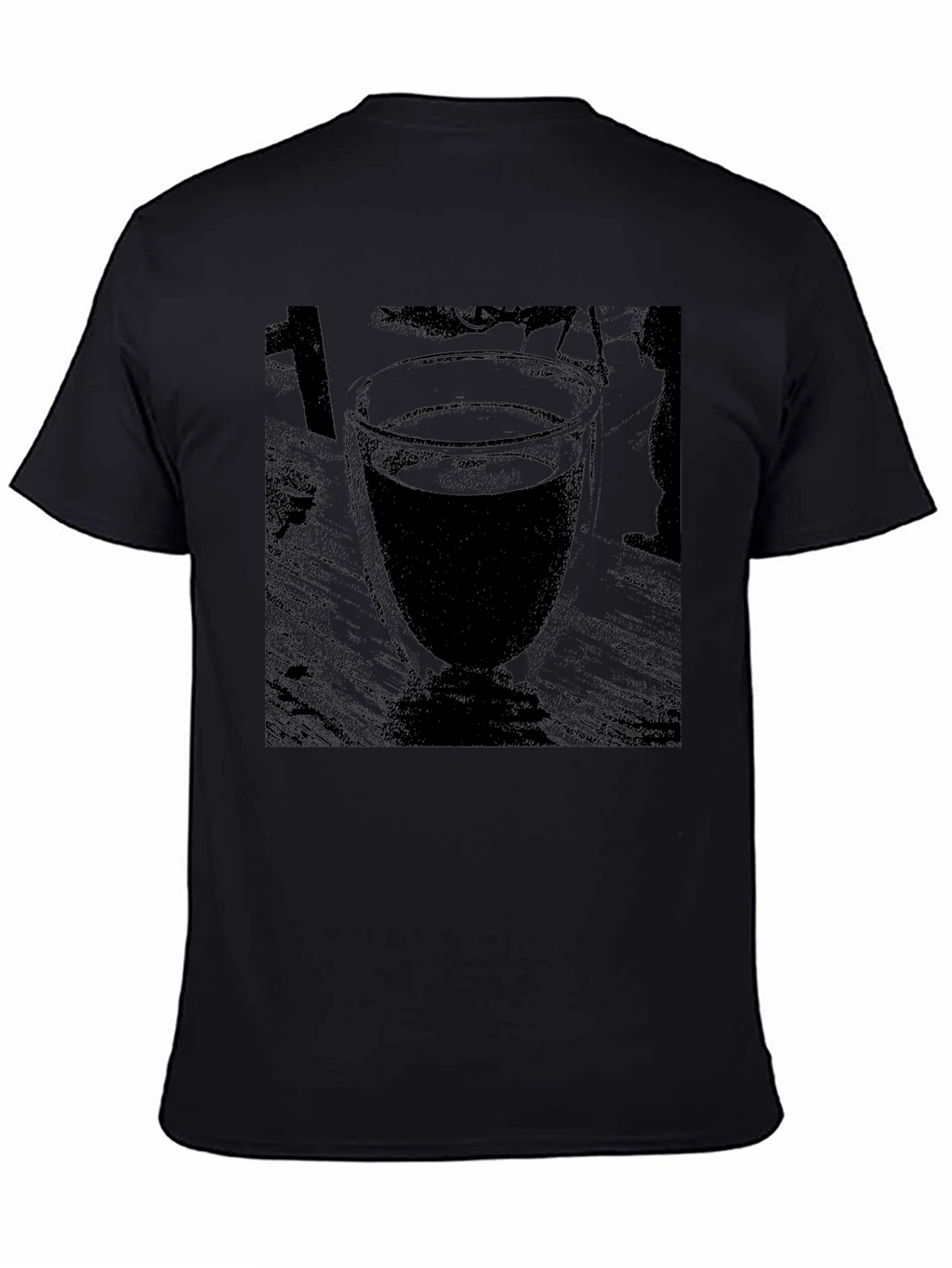 Abstract Drink in Glass Graphic Tee