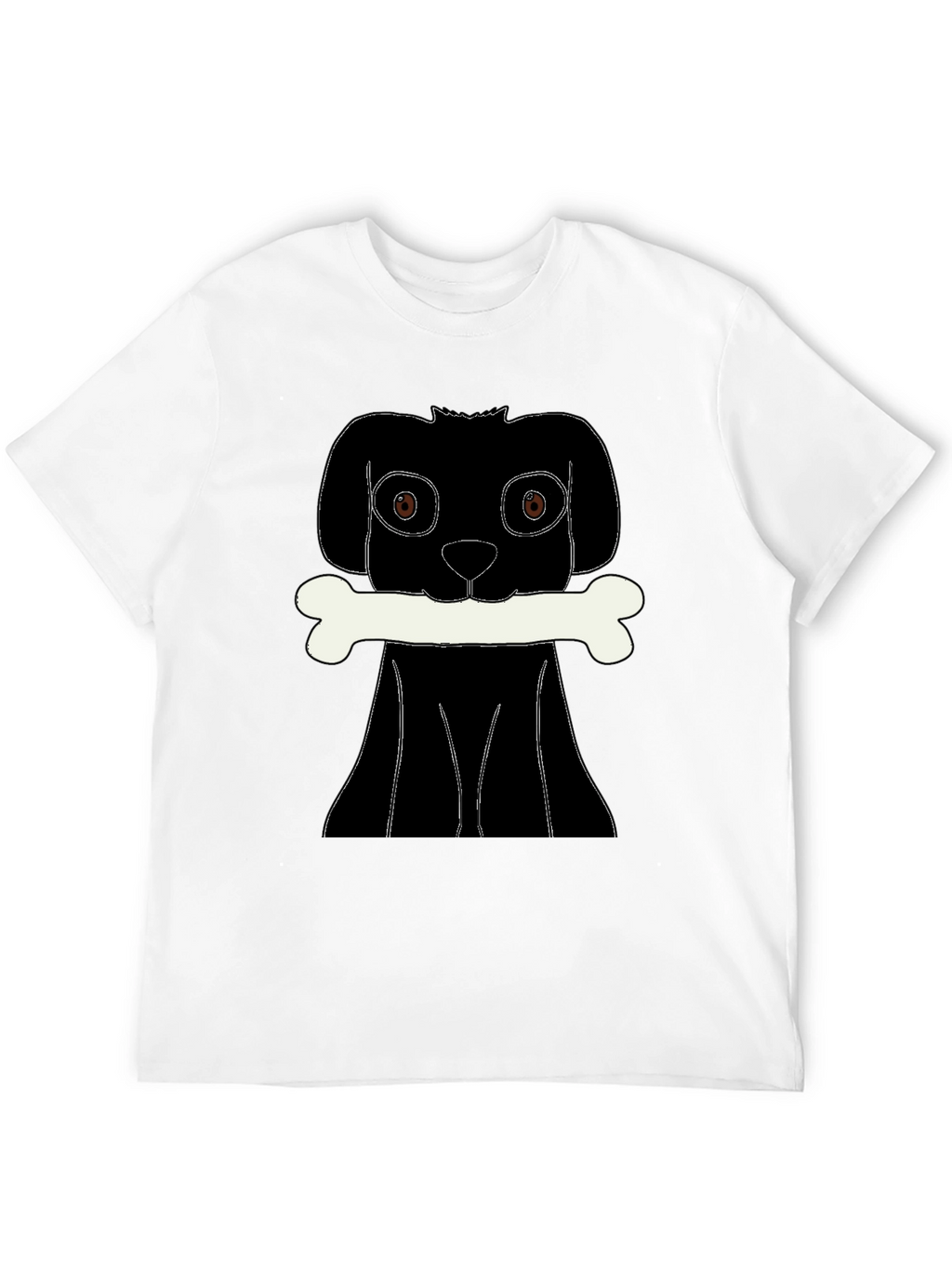 Dog Bone T-Shirt - Black Graphic Tee