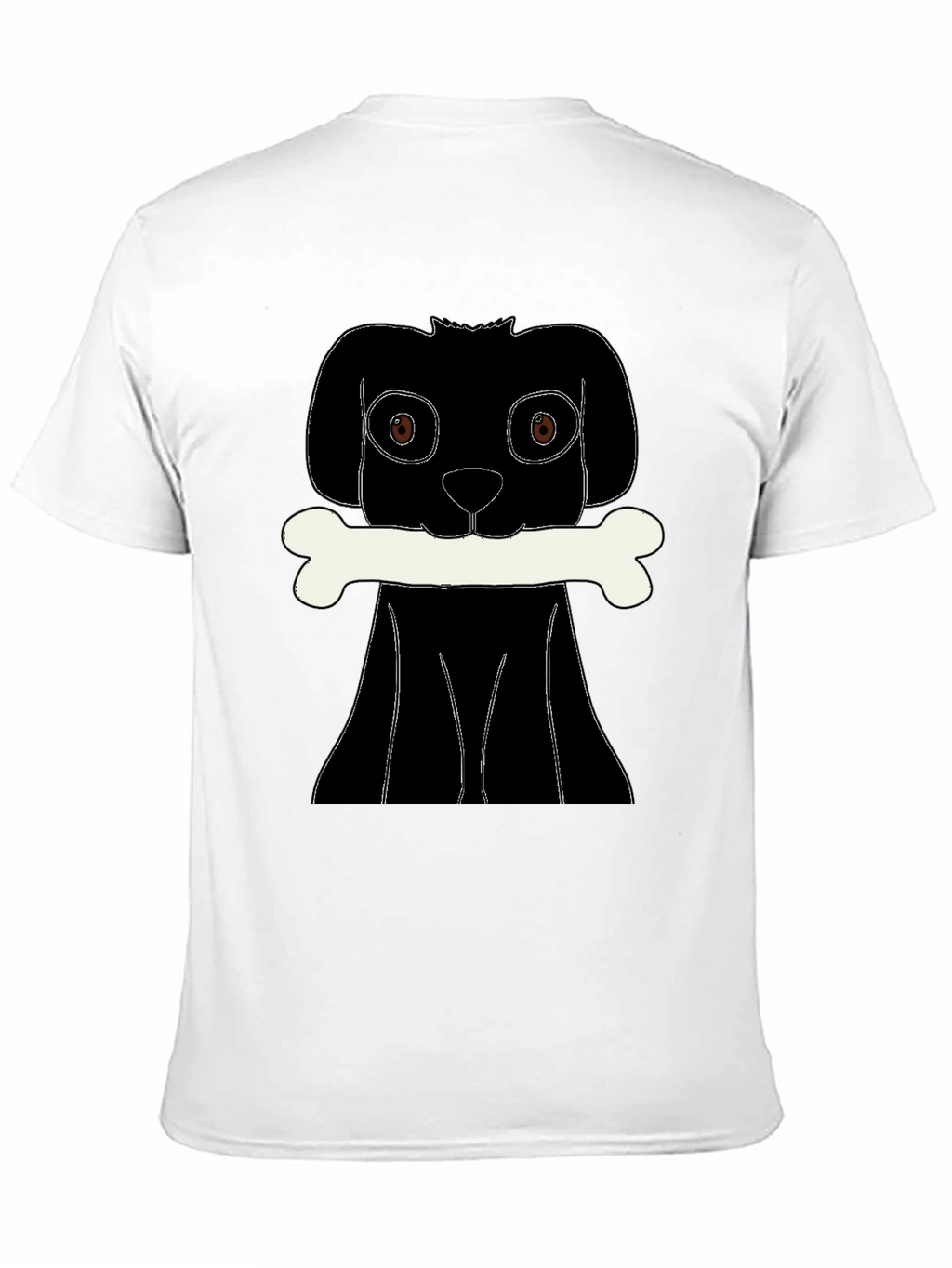 Dog Bone T-Shirt - Black Graphic Tee