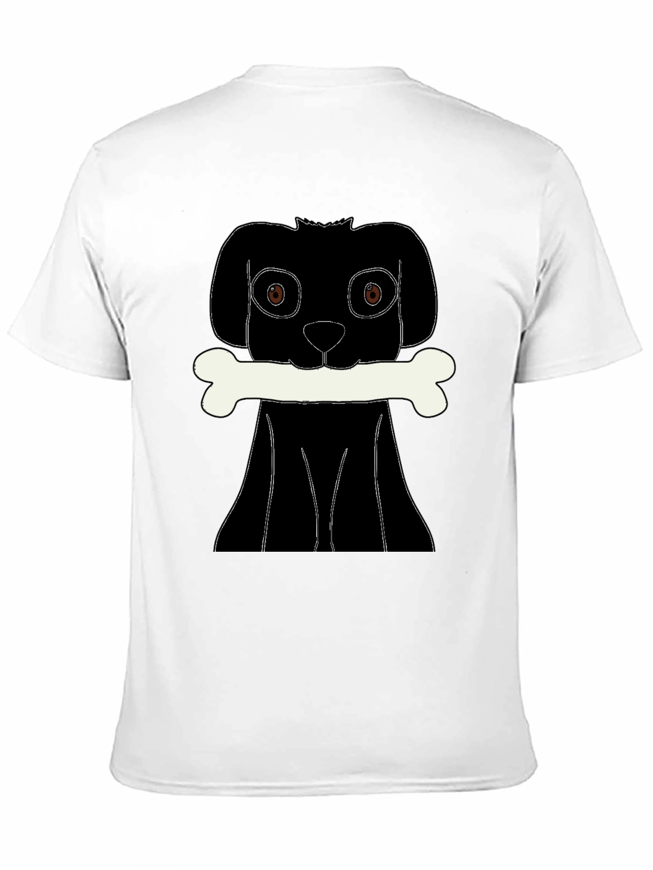 Dog Bone T-Shirt - Black Graphic Tee