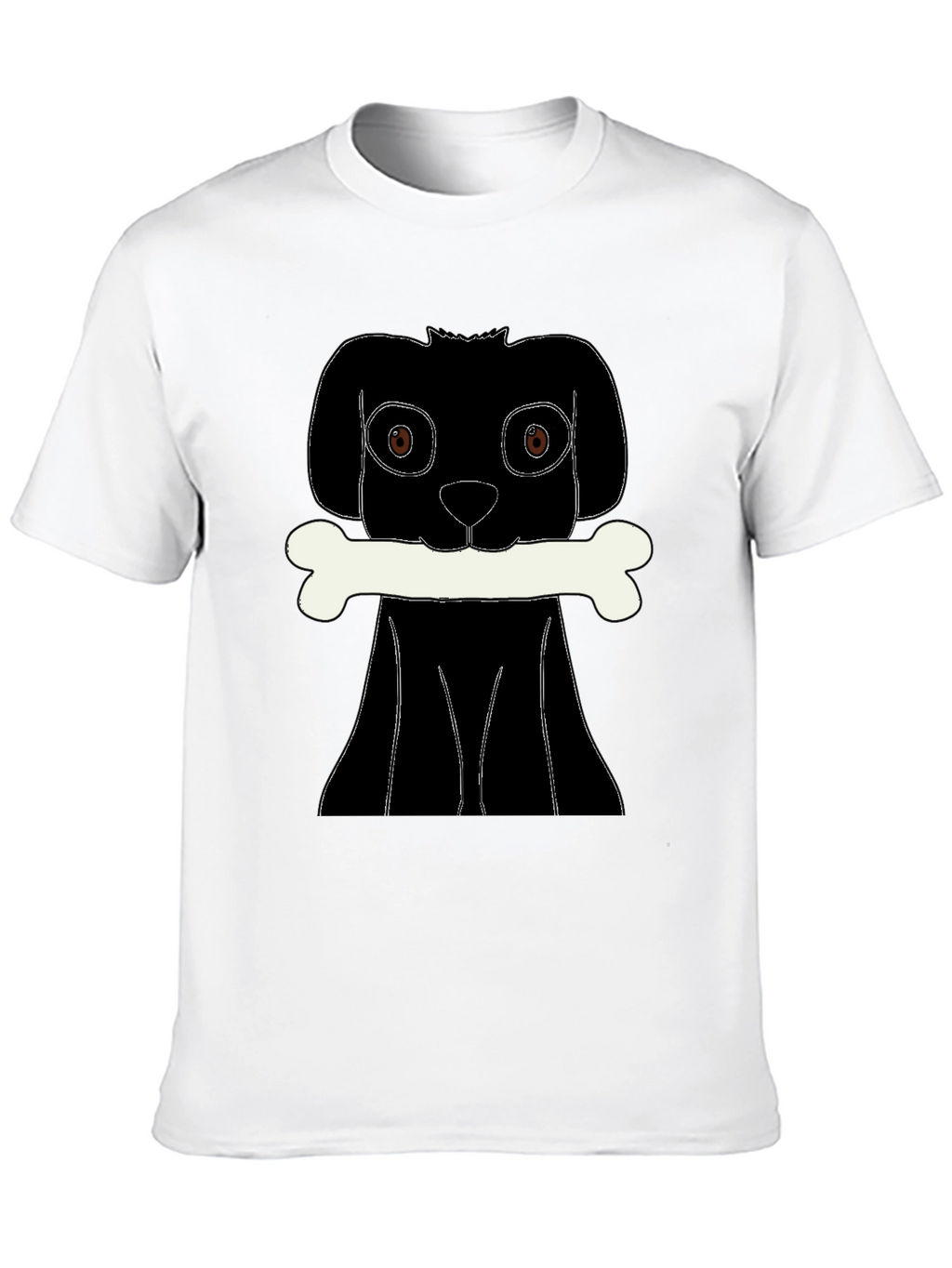 Dog Bone T-Shirt - Black Graphic Tee