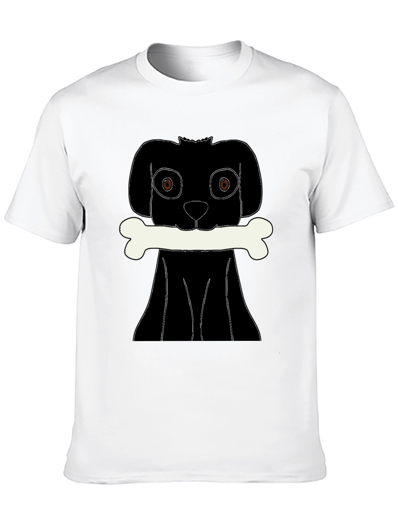 Dog Bone T-Shirt - Black Graphic Tee