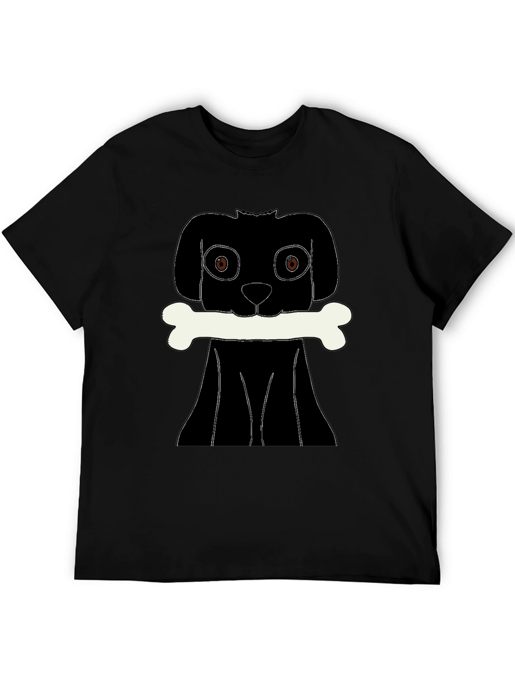Dog Bone T-Shirt - Black Graphic Tee
