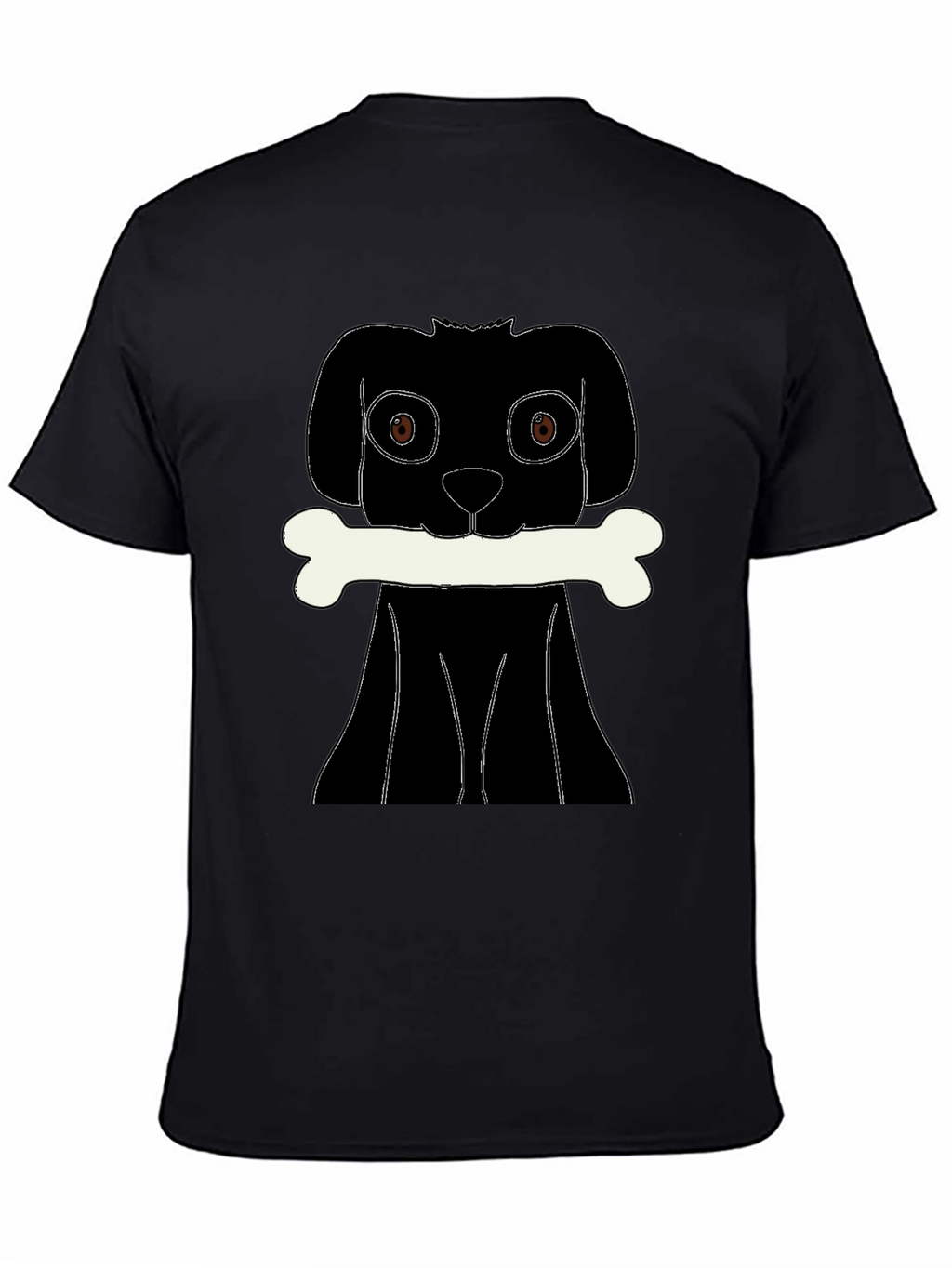 Dog Bone T-Shirt - Black Graphic Tee