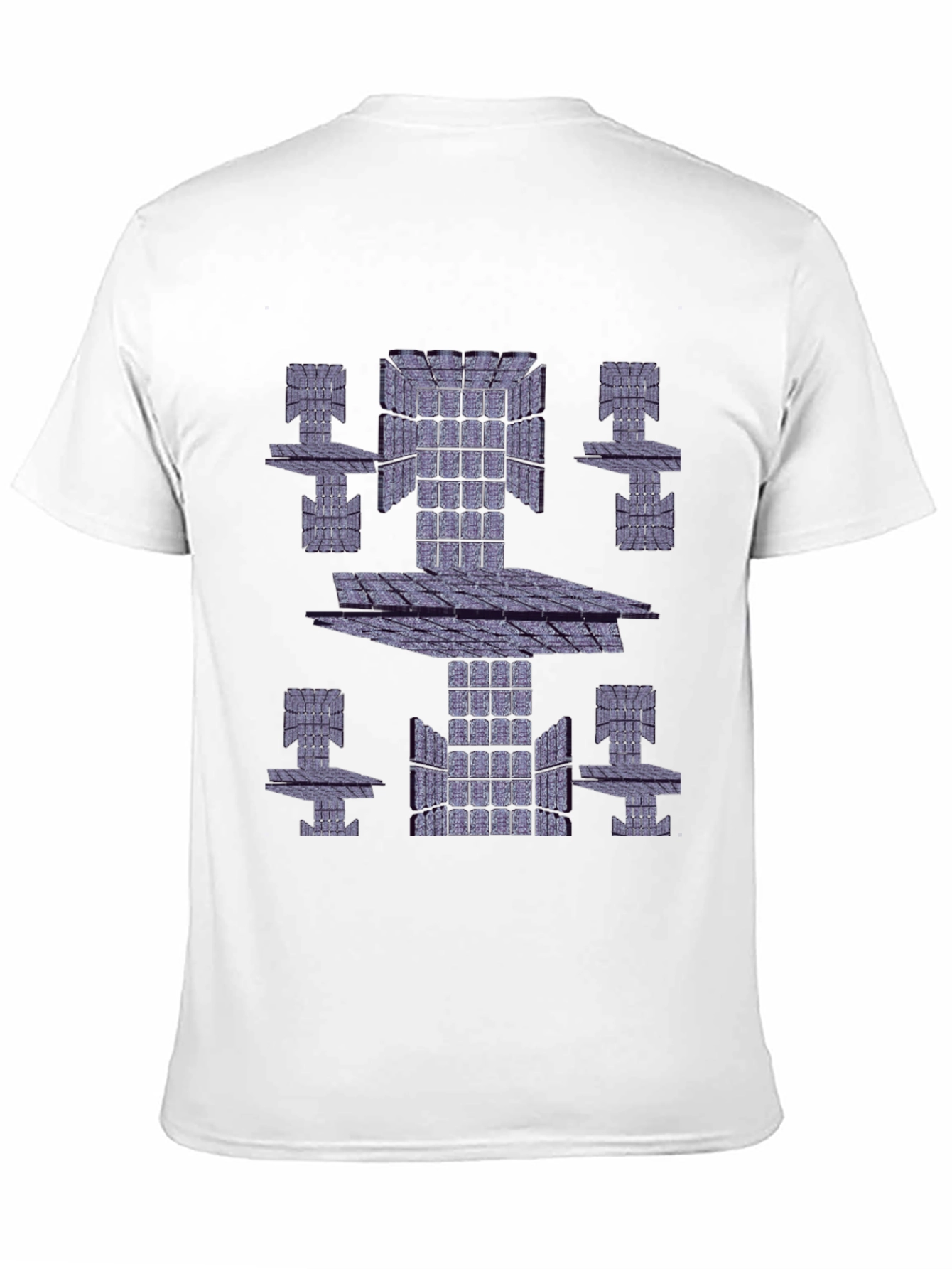 Abstract Geometric Print Black T-Shirt