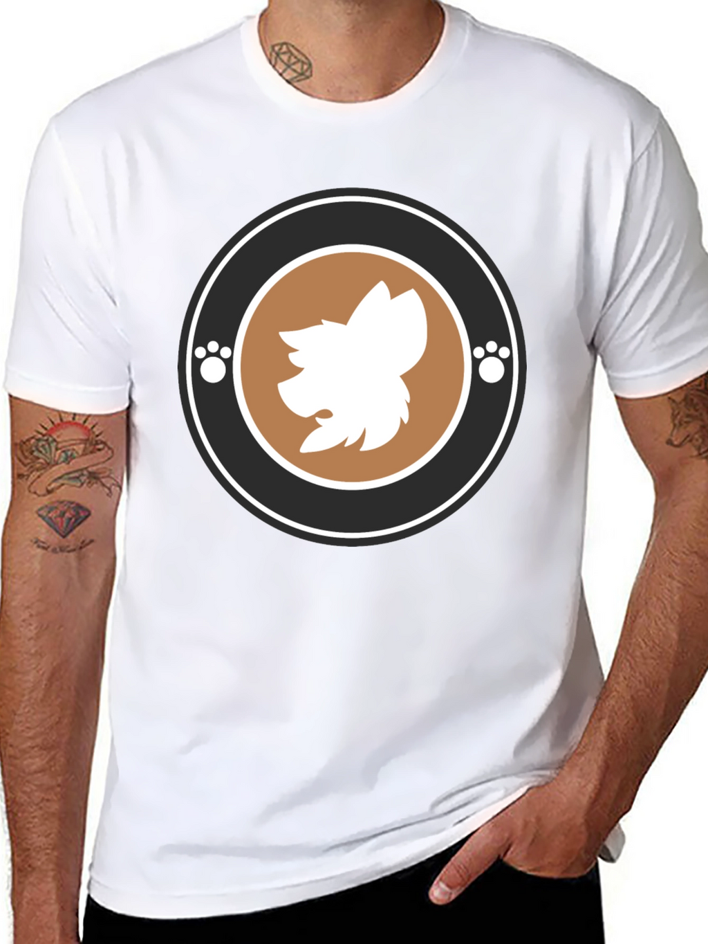 Trendy Graphic Tee with Animal Motif