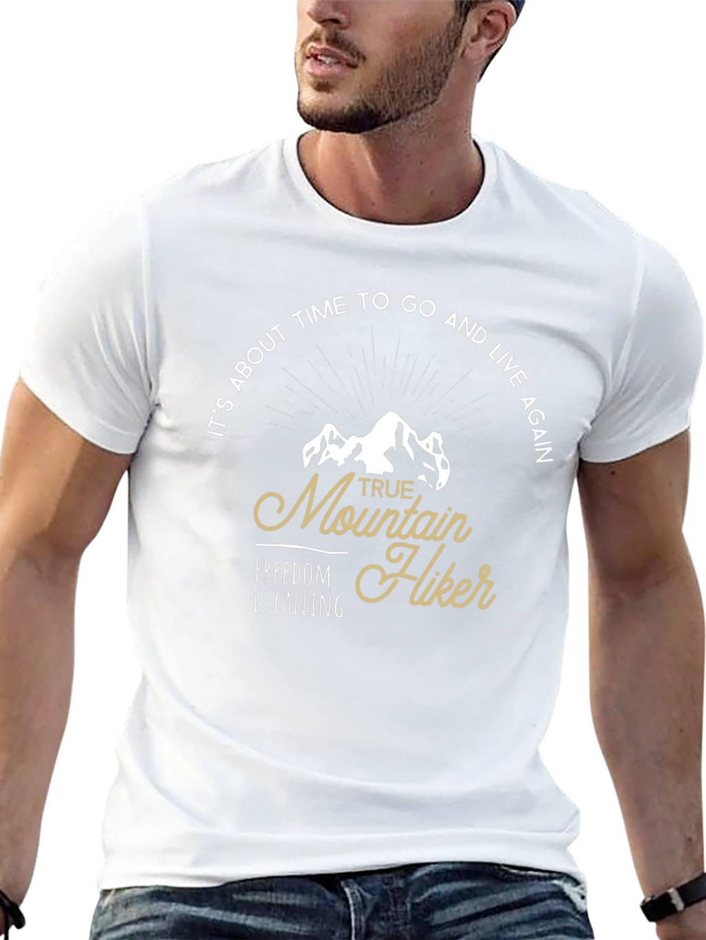 Mountain Hiker Black T-Shirt - Adventure Ready
