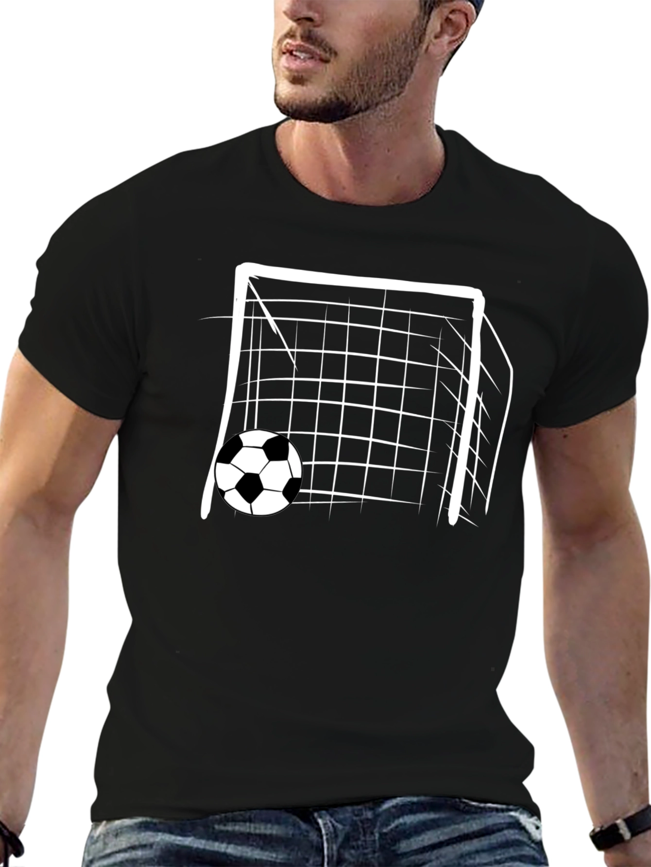 Soccer Goal T-Shirt - Sporty Graphic Tee