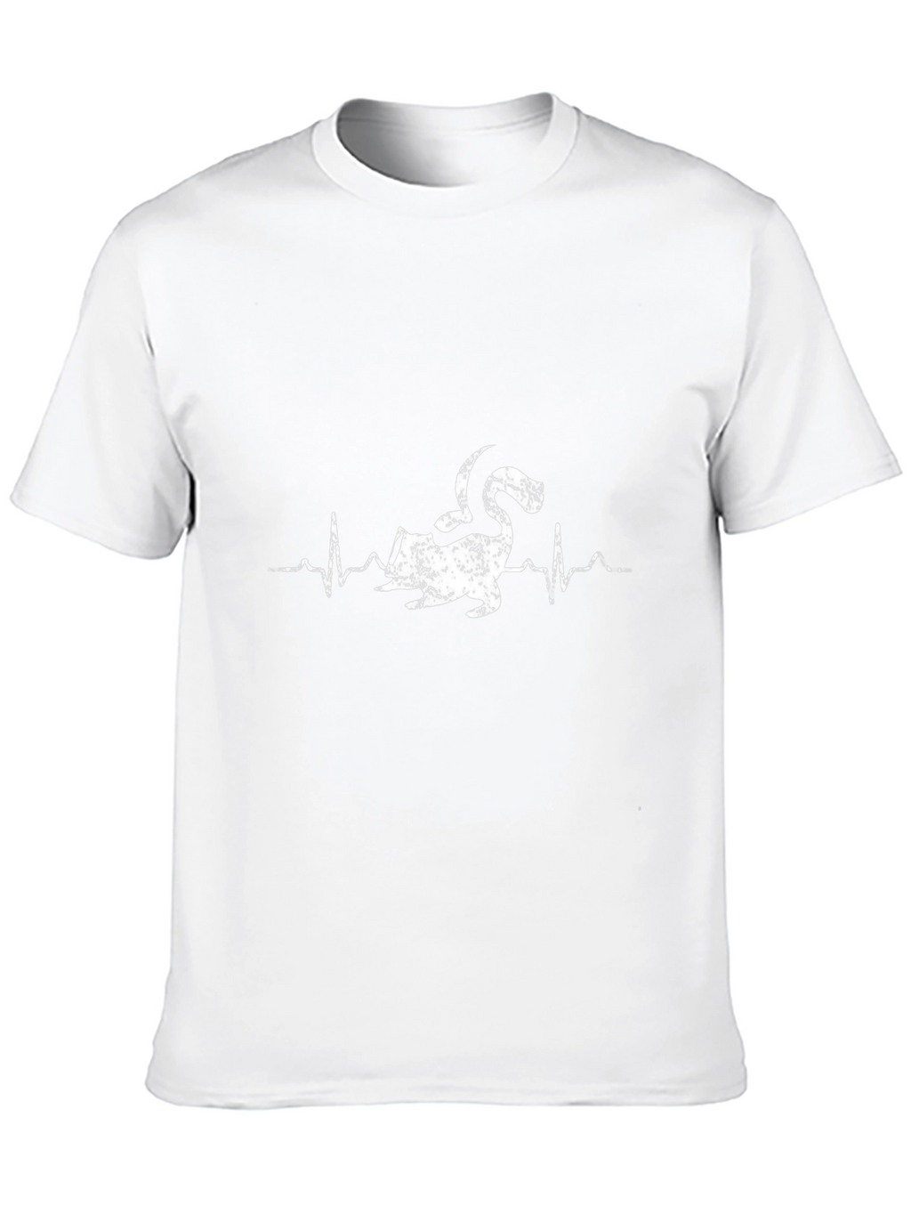 Funny Anteater Heartbeat T-Shirt - Black