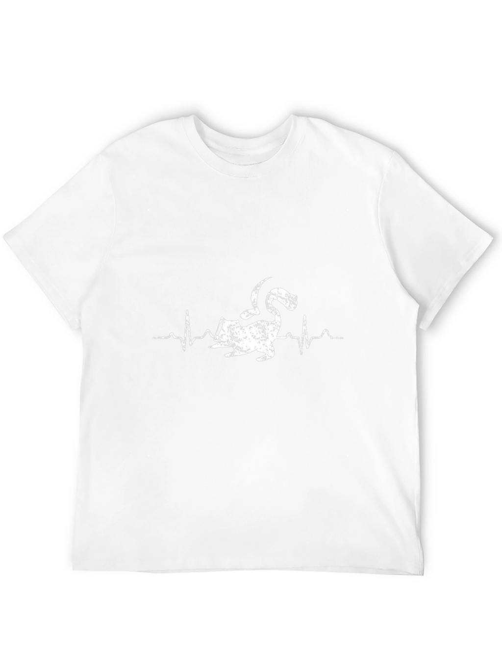 Funny Anteater Heartbeat T-Shirt - Black