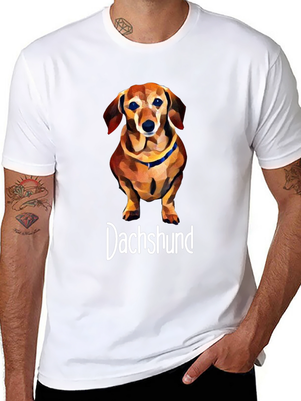 Dachshund Dog Graphic T-Shirt - Unisex Cotton Tee