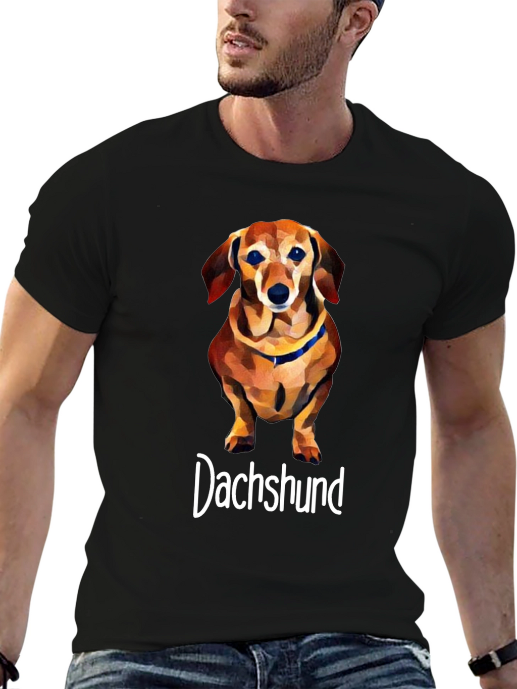 Dachshund Dog Graphic T-Shirt - Unisex Cotton Tee