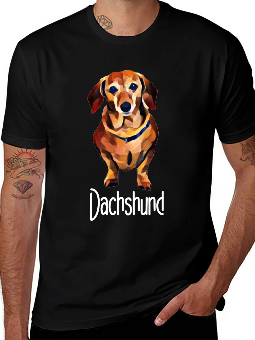 Dachshund Dog Graphic T-Shirt - Unisex Cotton Tee