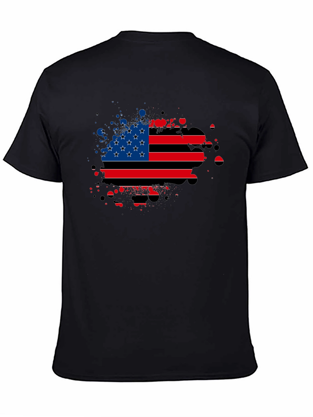 American Flag Splatter Graphic Tee