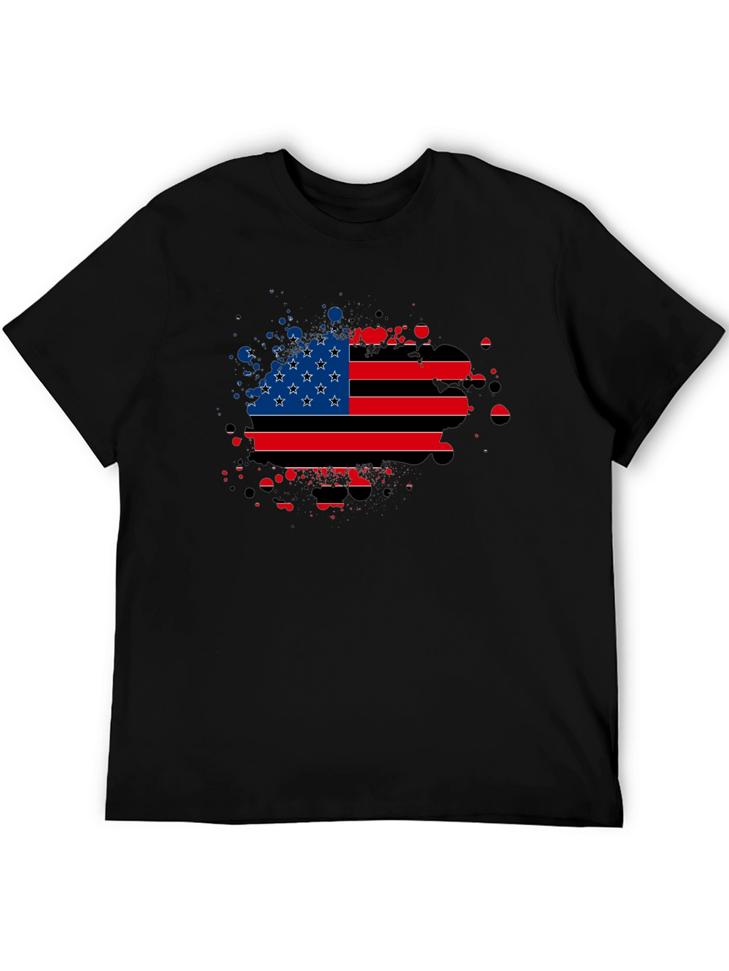 American Flag Splatter Graphic Tee