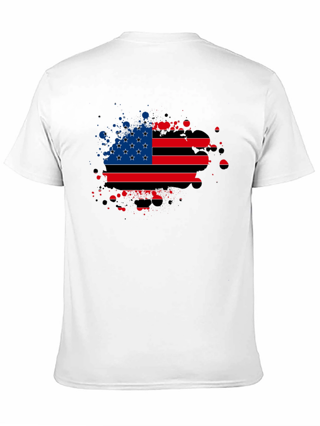 American Flag Splatter Graphic Tee
