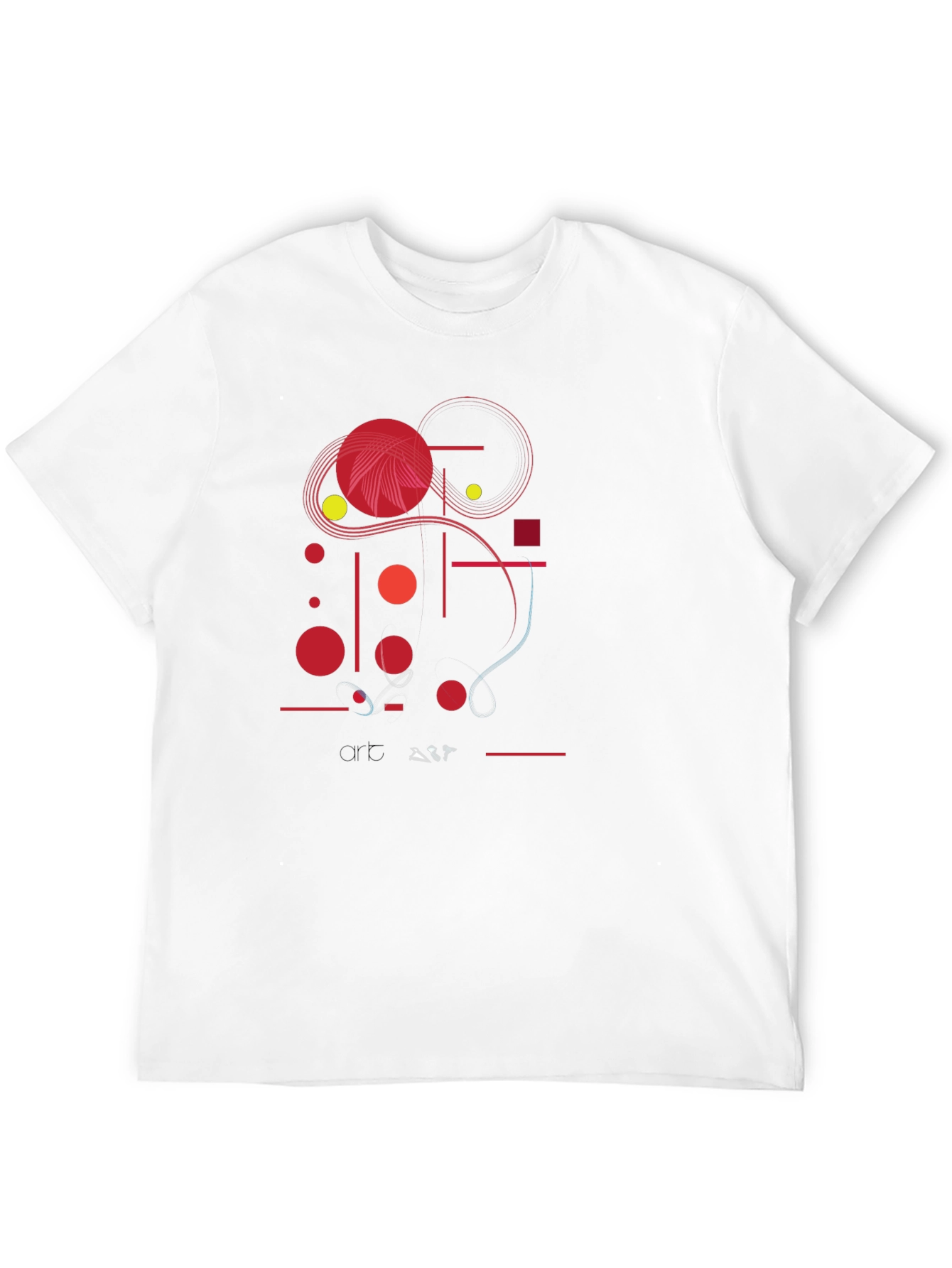 Abstract Graphic Print Black Casual T-Shirt