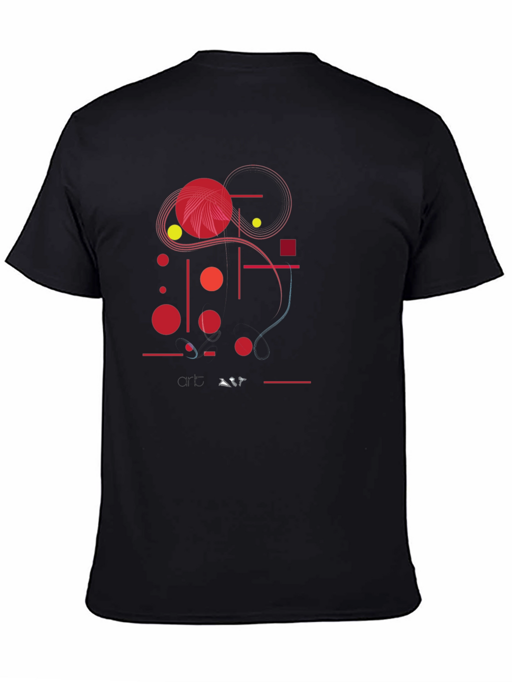 Abstract Graphic Print Black Casual T-Shirt