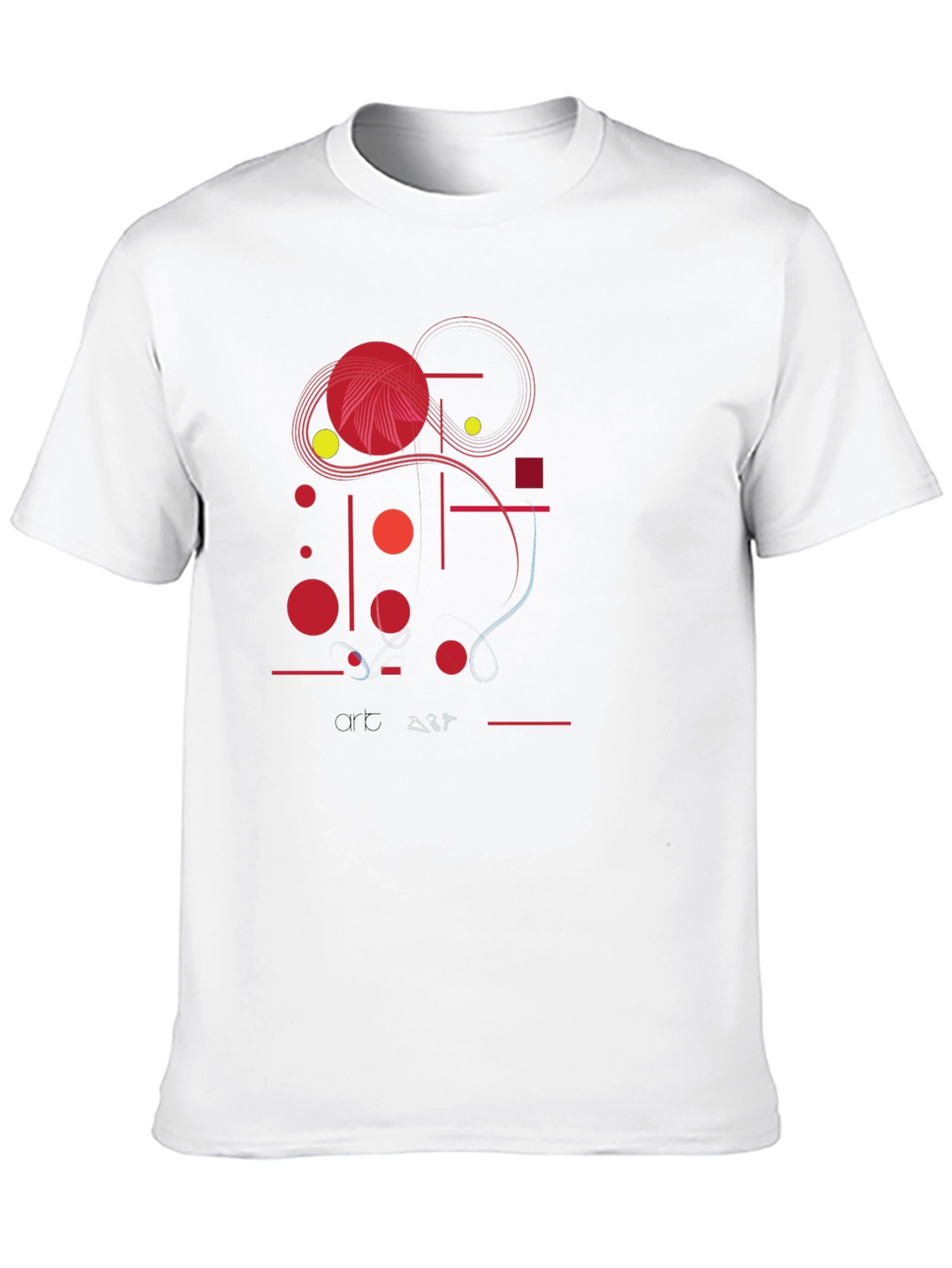 Abstract Graphic Print Black Casual T-Shirt