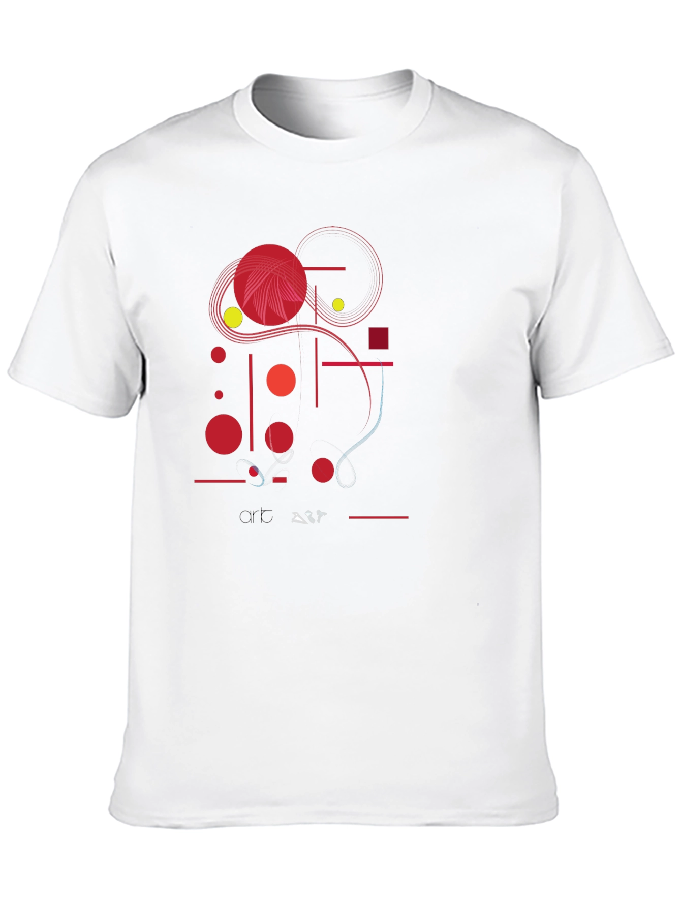 Abstract Graphic Print Black Casual T-Shirt