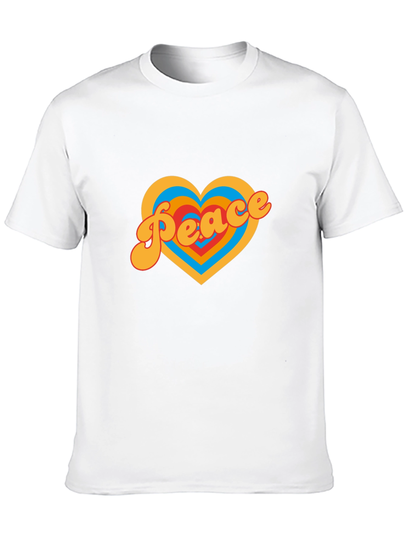 Peace Heart Graphic Tee - Retro Style Shirt