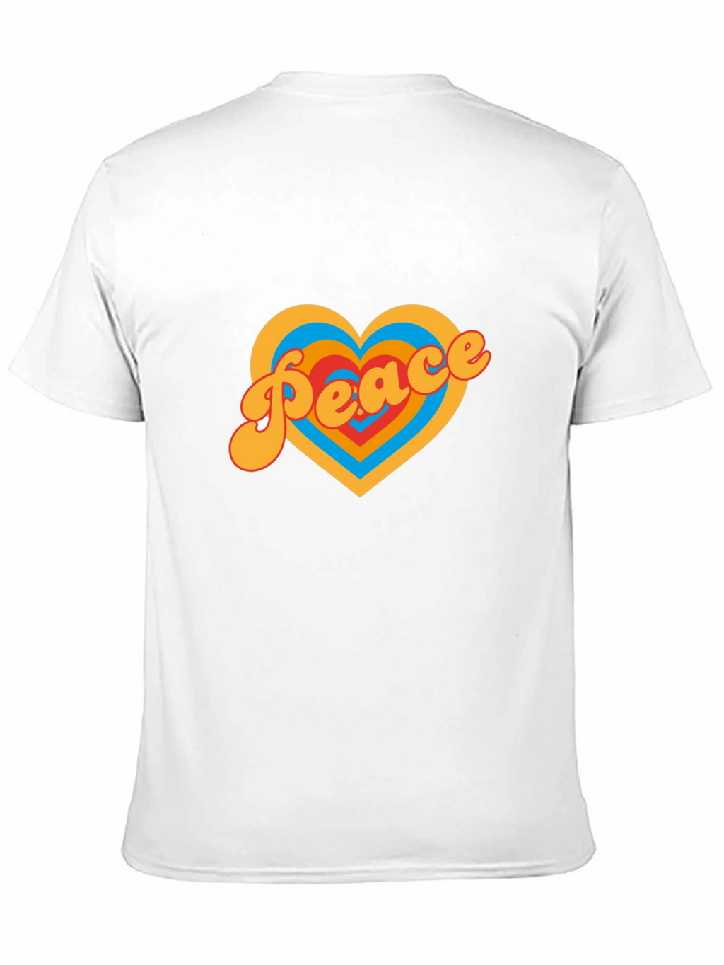 Peace Heart Graphic Tee - Retro Style Shirt