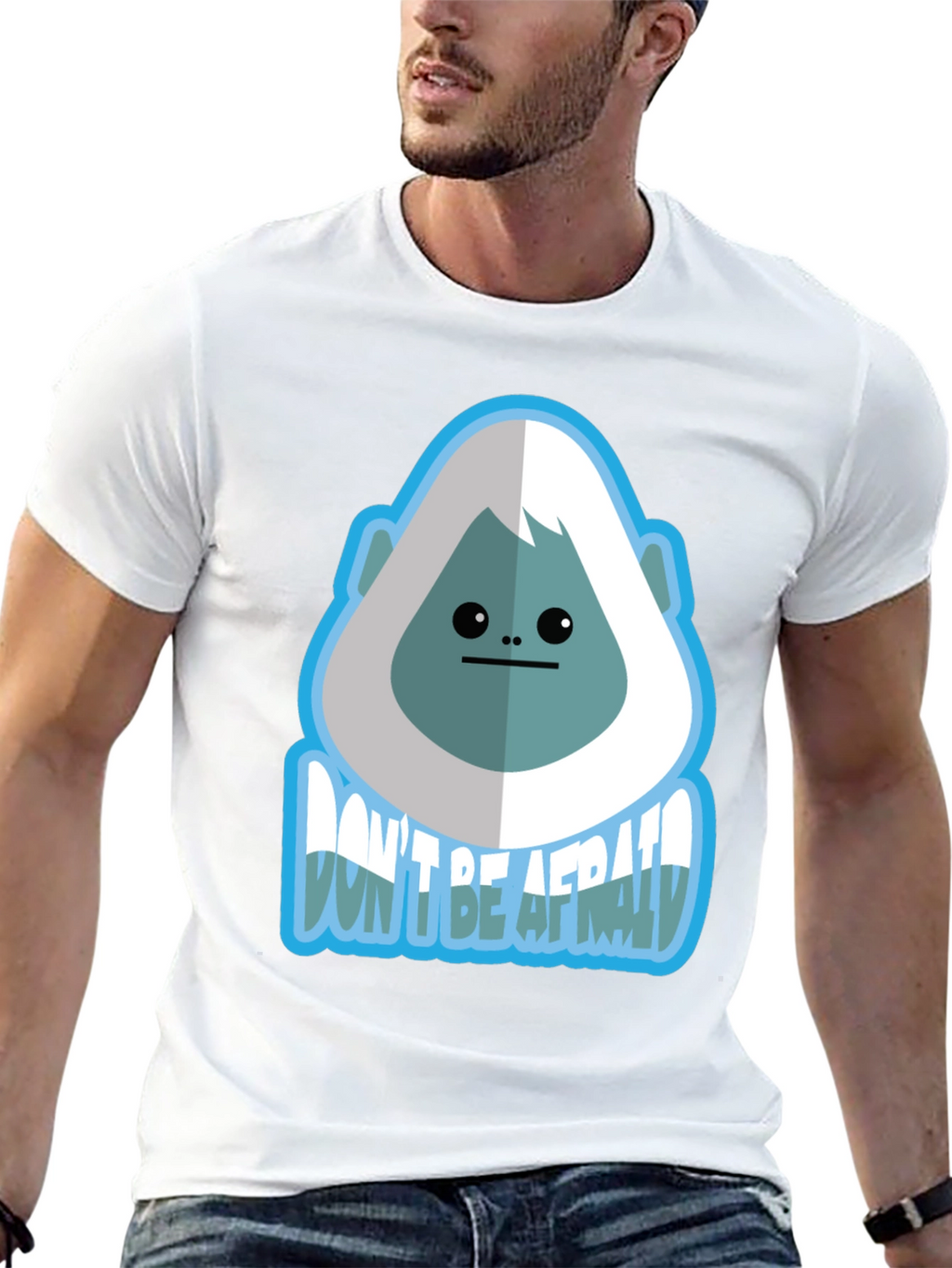Dont Be Afraid Bigfoot Graphic Tee