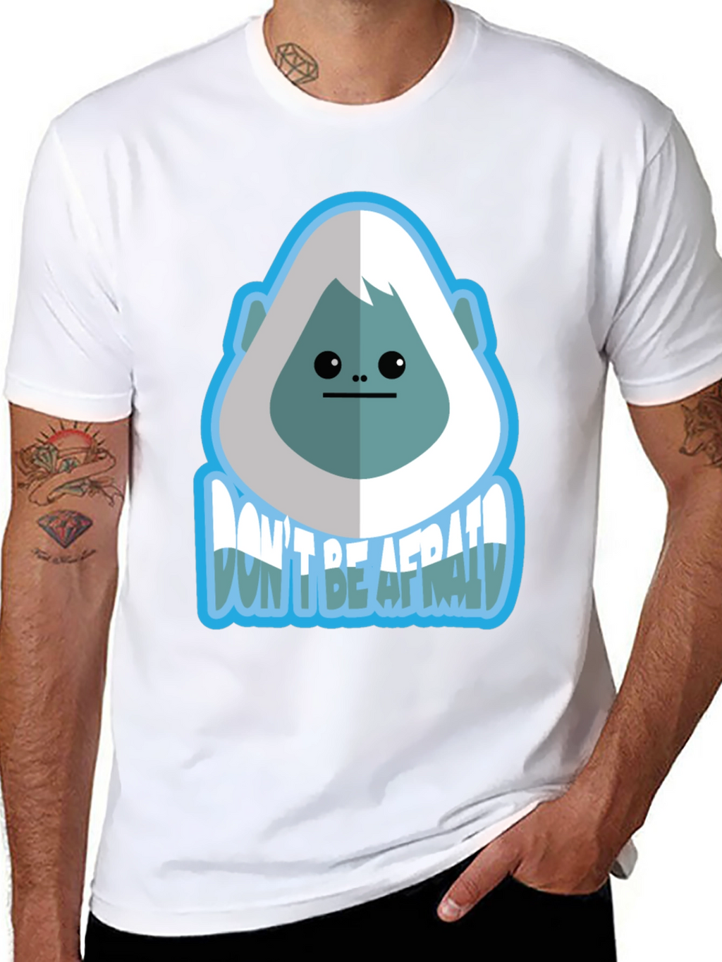 Dont Be Afraid Bigfoot Graphic Tee