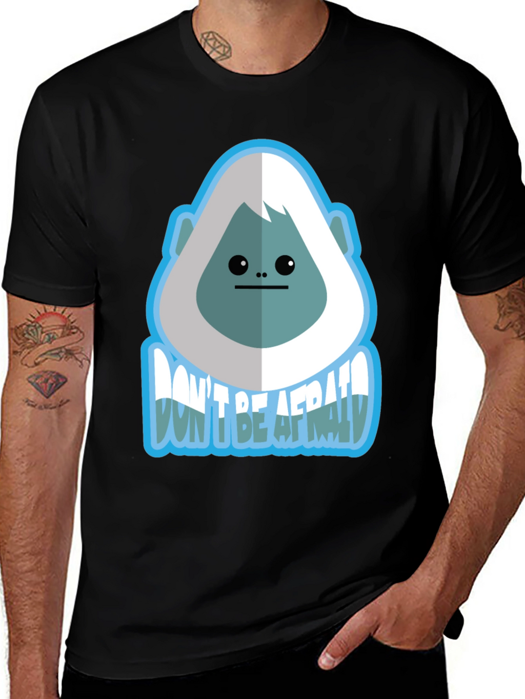 Dont Be Afraid Bigfoot Graphic Tee