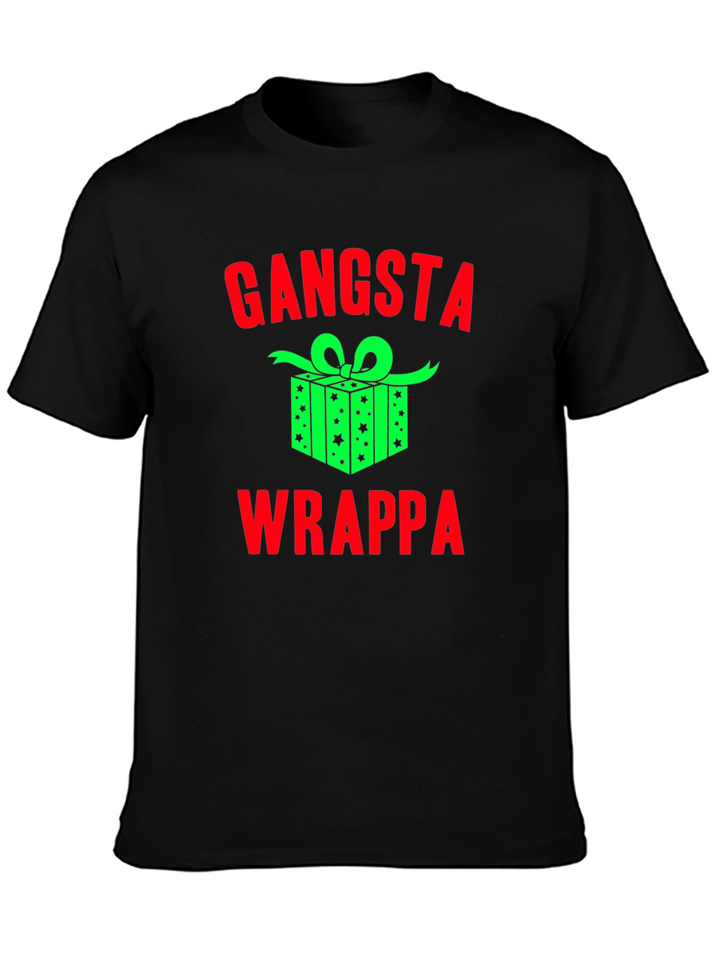 Gangsta Wrappa Christmas Graphic T-Shirt