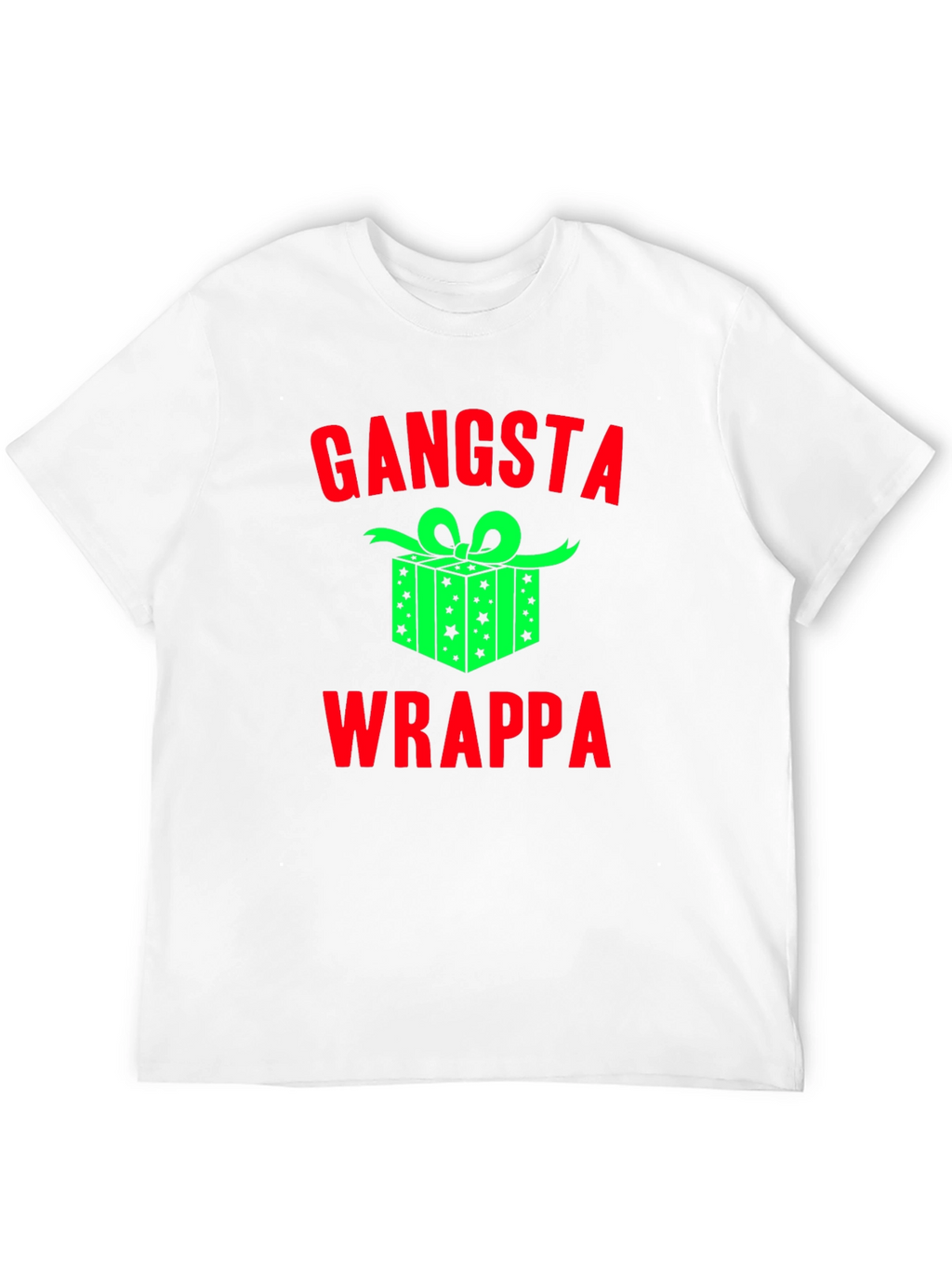 Gangsta Wrappa Christmas Graphic T-Shirt