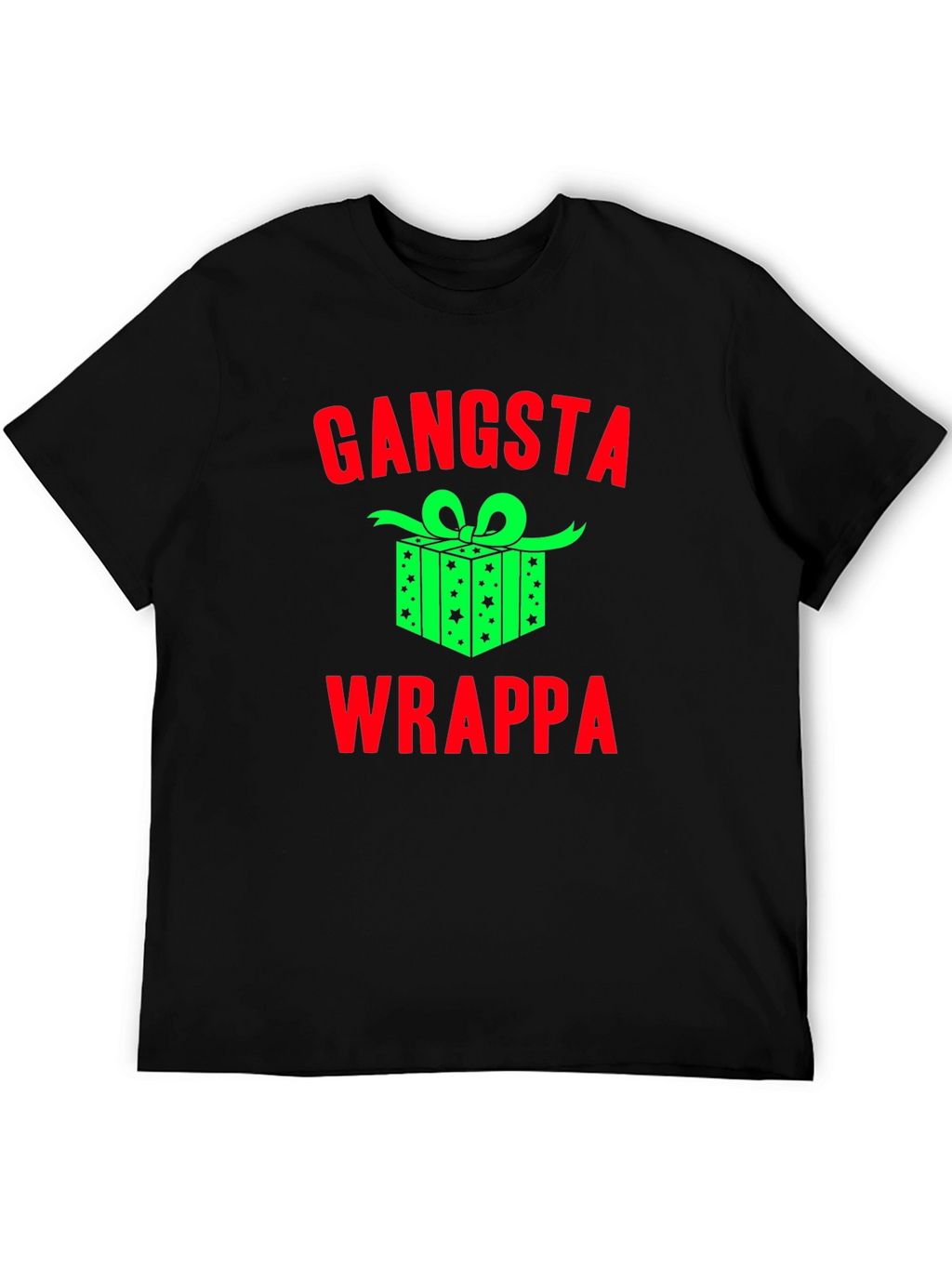 Gangsta Wrappa Christmas Graphic T-Shirt