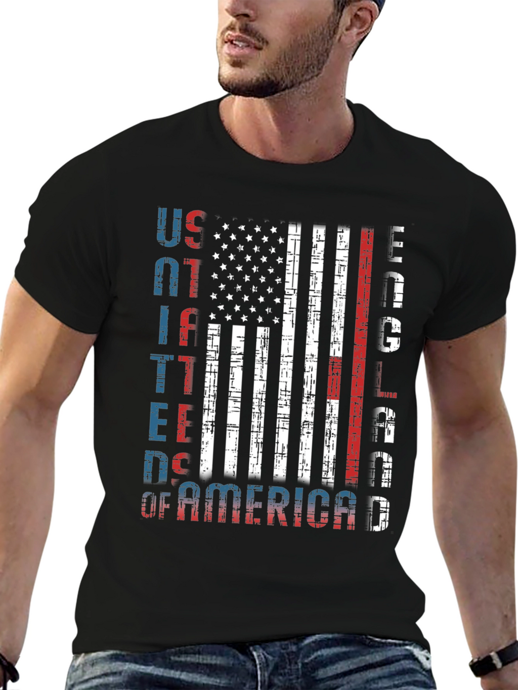 USA Patriotic Flag Graphic Tee