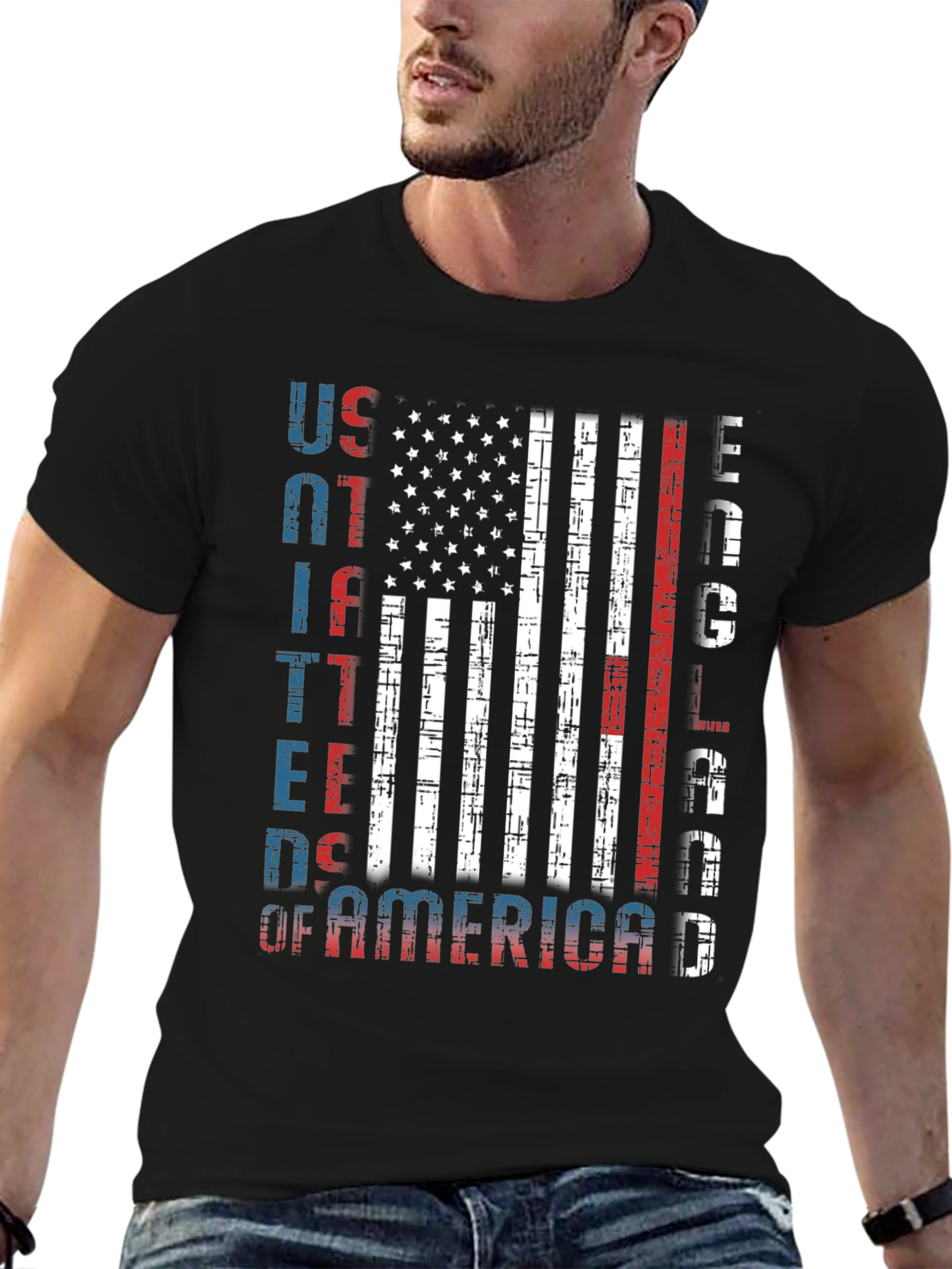 USA Patriotic Flag Graphic Tee