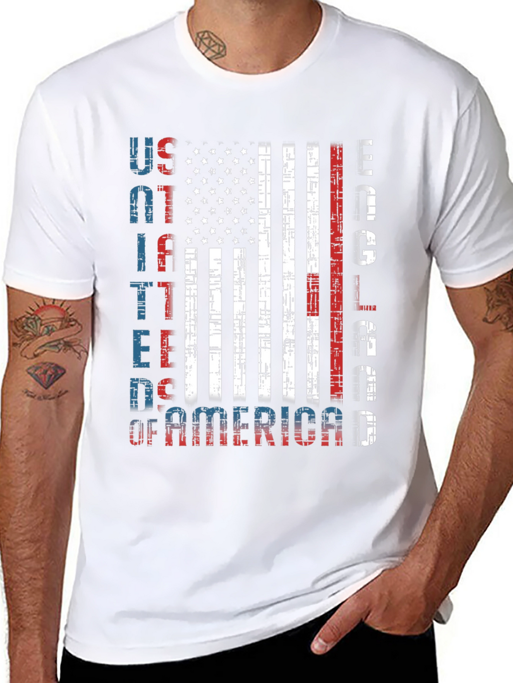 USA Patriotic Flag Graphic Tee