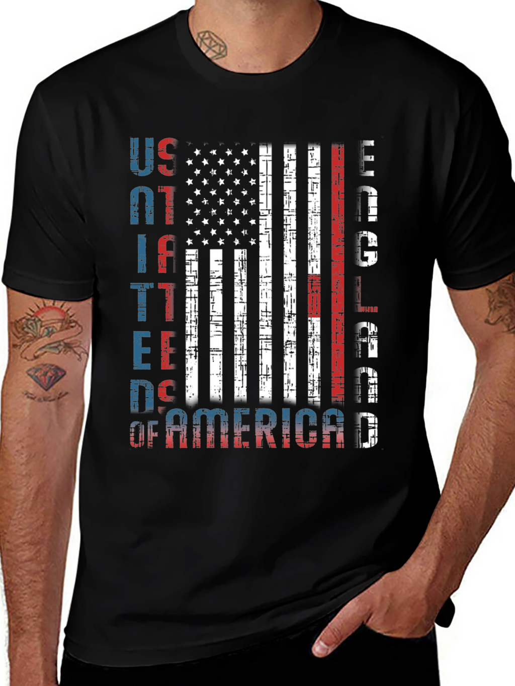 USA Patriotic Flag Graphic Tee