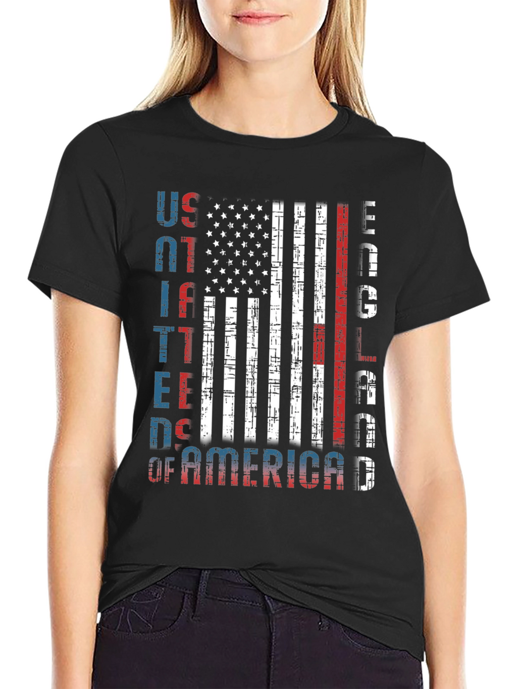 USA Patriotic Flag Graphic Tee