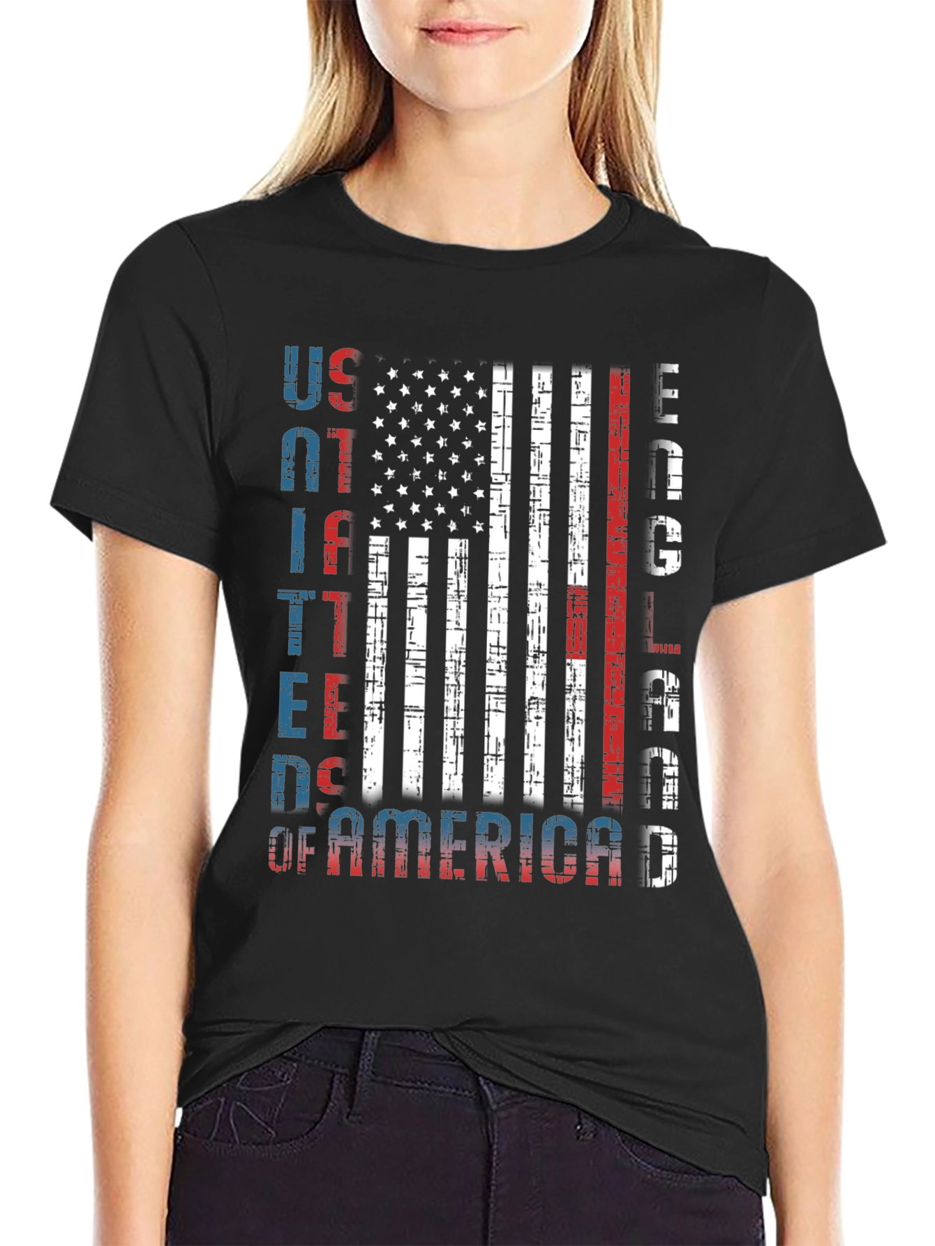 USA Patriotic Flag Graphic Tee