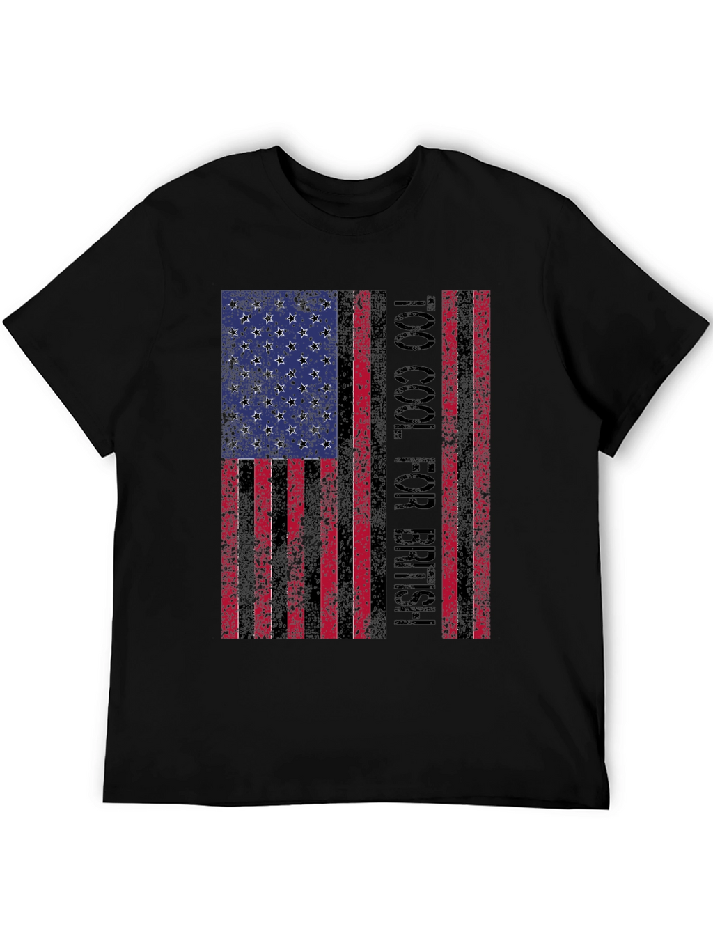 Too Cool for British American Flag Graphic Tee