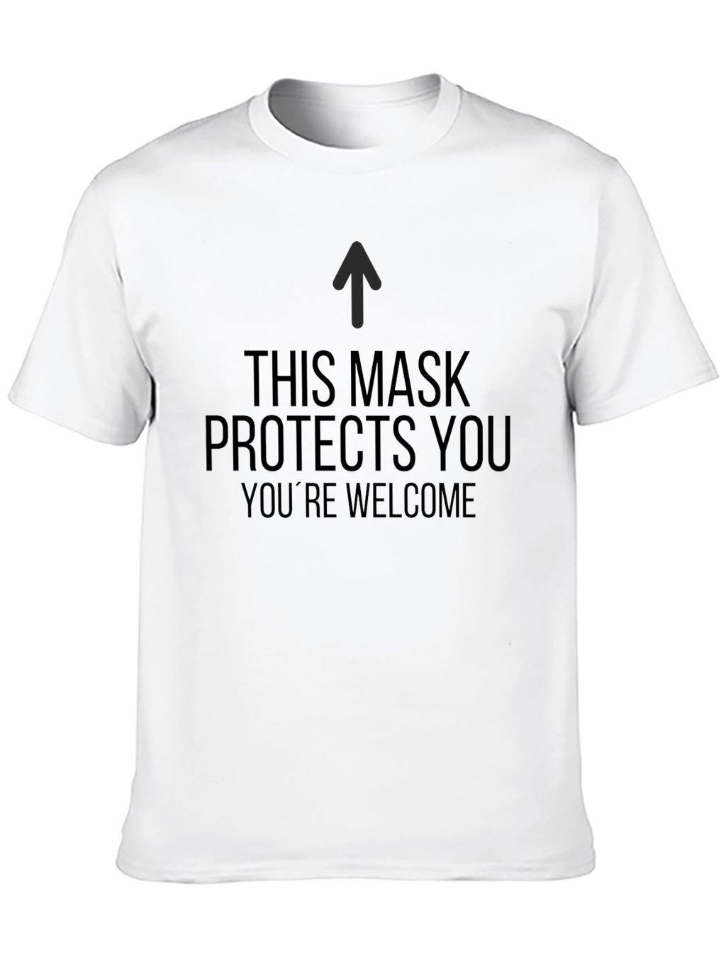 Masks Protect You T-Shirt - Black Crew Neck