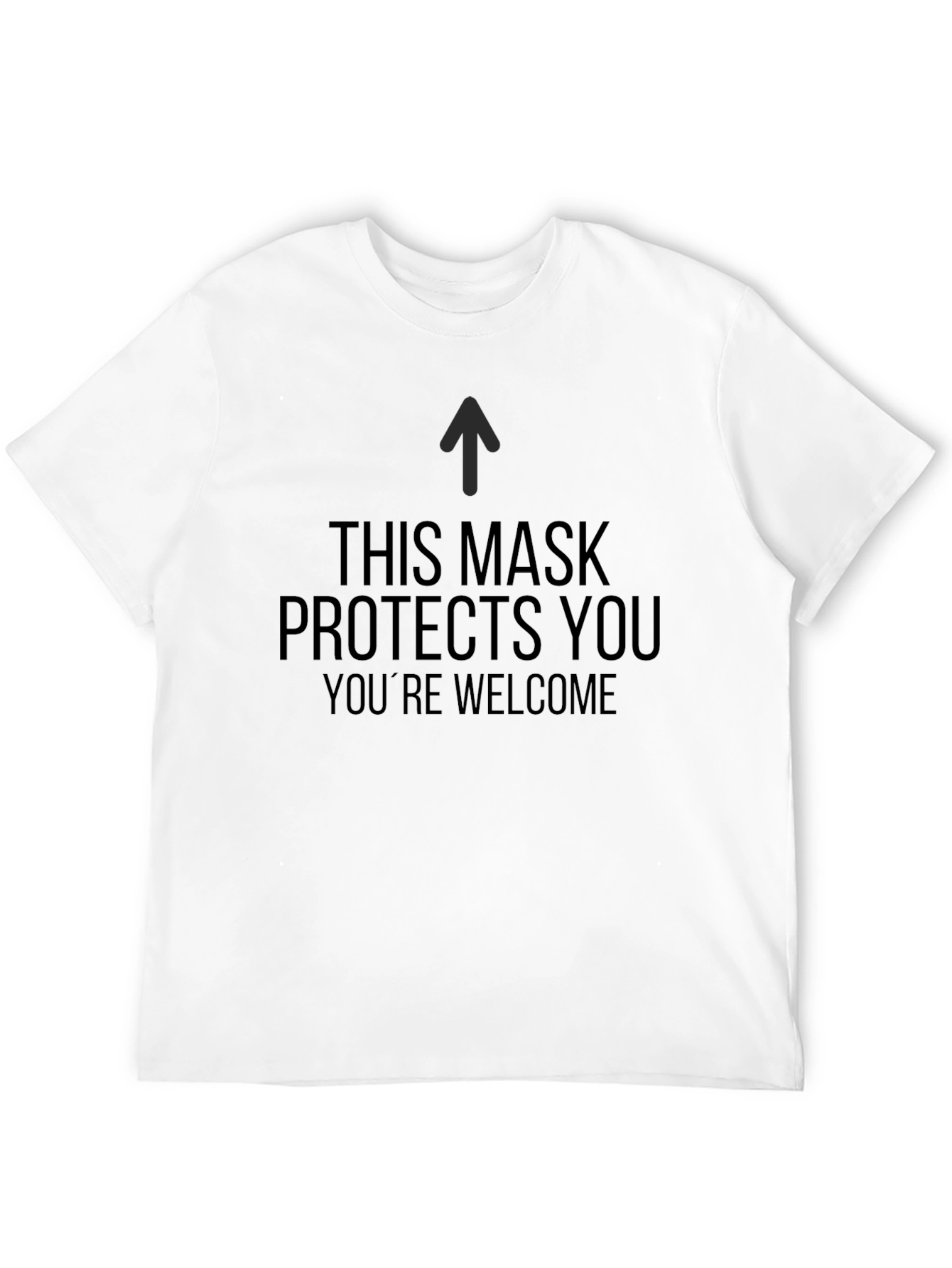 Masks Protect You T-Shirt - Black Crew Neck