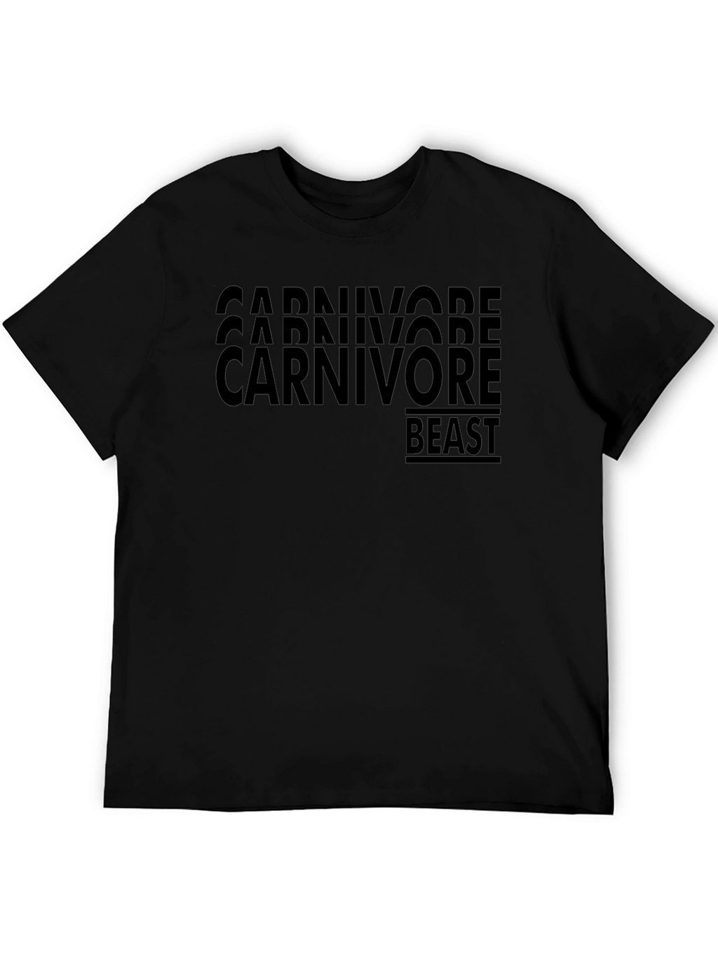 Carnivore Beast Graphic T-Shirt - Black
